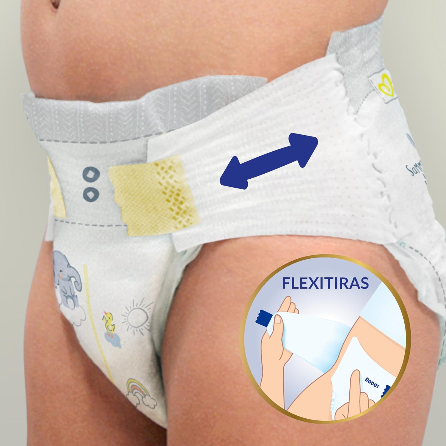 Dodot Pañales Bebé Sensitive, Talla 4 (9-14 kg), 192 Pañales + 4 Pants de Regalo, Hasta 12 h De Protección Antifugas y Cuidado de la Piel, Pack Mensual