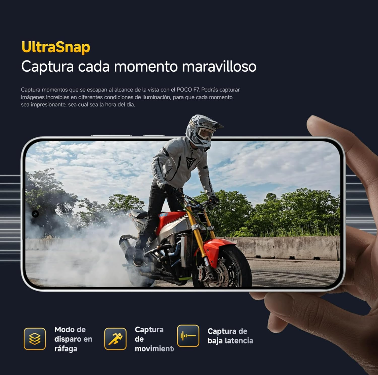 Xiaomi POCO F7 - Smartphone de 12+512GB, Cámara Sony de 50 MP con OIS, Pantalla AMOLED de 6,83'' 1.5K a 120Hz, Snapdragon 8s Gen 4, Hypercharge 90W, Cargador no Incluido, Plata (Versión ES)