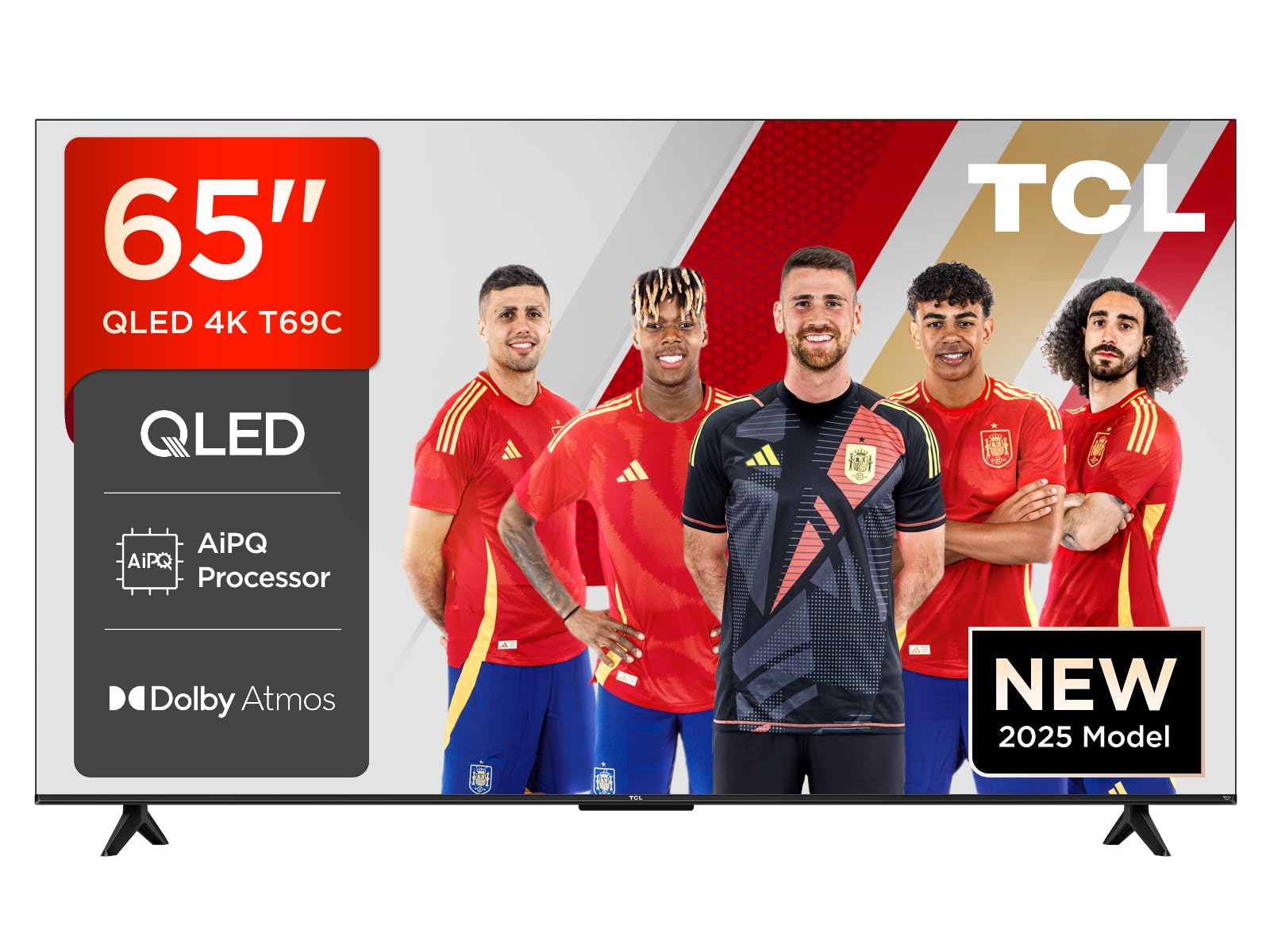 TCL 55T69C QLED 55", TV Direct LED, HDR 4K, Smart TV con Google TV (Dolby Vision y Atmos, Game Master, Motion Clarity, Compatible con Google Assistant y Alexa)