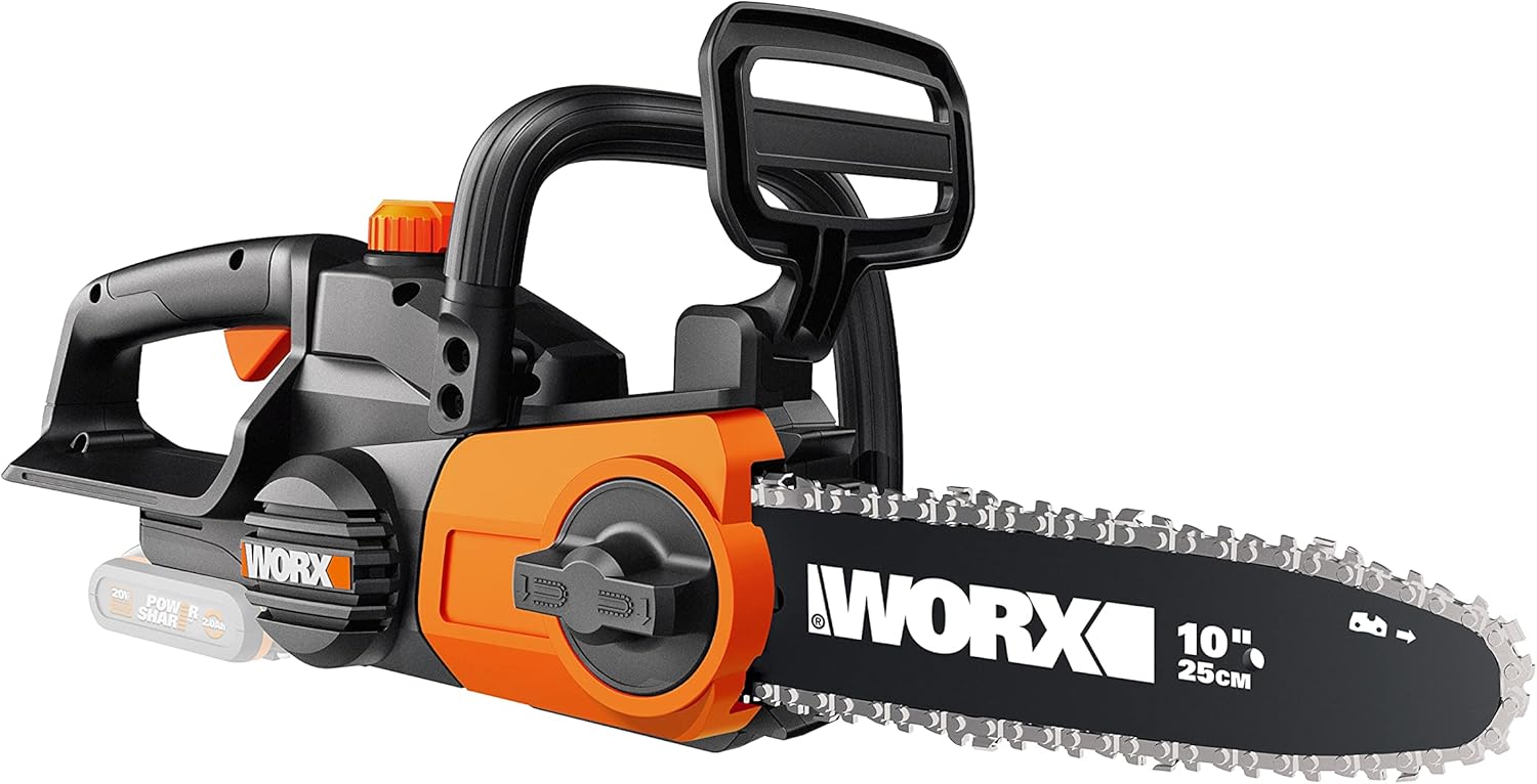 WORX Motosserra 20 V | PowerShare | WG322E.9 - Sem bateria, sem carregador, 25 cm