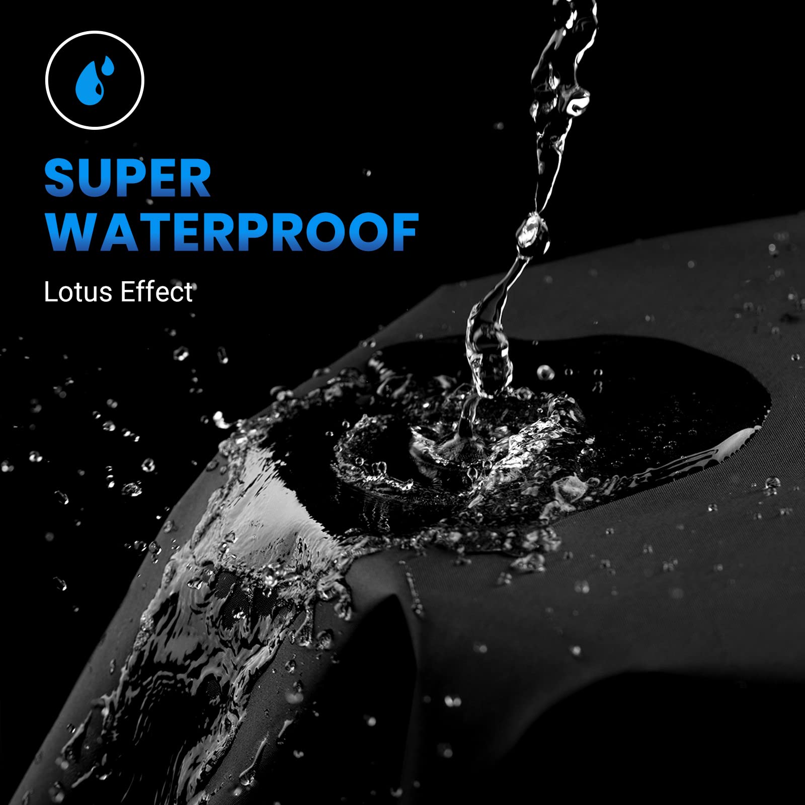 Favoto Capa para Moto Capa Oxford Impermeável Protetora à Prova de Sol, Chuva, Poeira, Vento, Neve e Excrementos de Pássaros ao Ar Livre, 245 x 105 x 125 cm Preto + Prata
