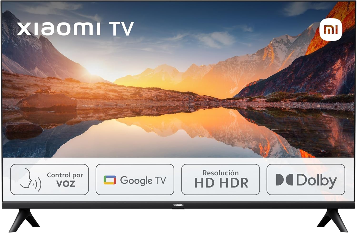 Xiaomi TV A 2025 32" Smart TV HD HDR, Google TV, controlo de voz, Dolby, preto
