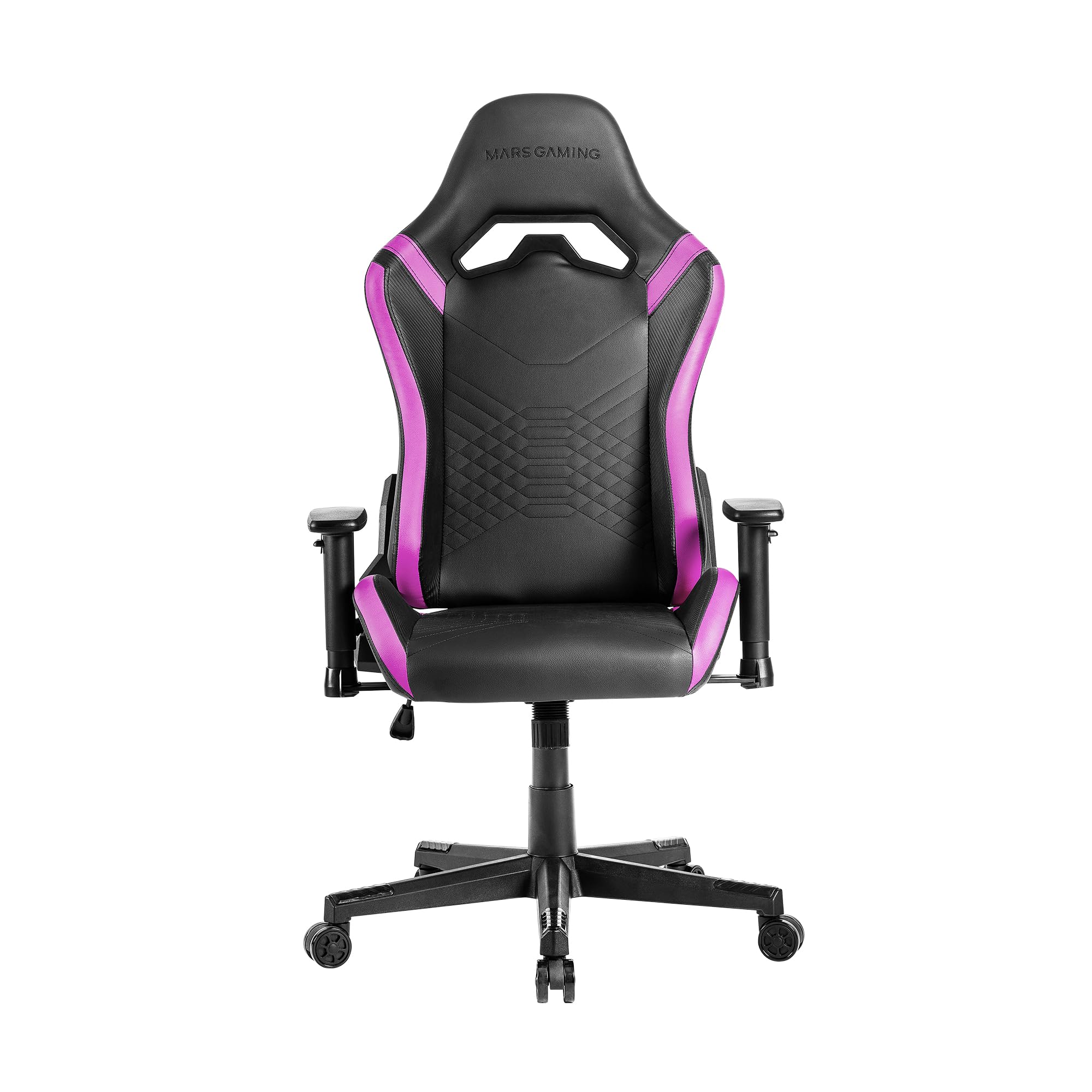 Mars Gaming MGC-ERGOB, cadeira de jogos ergonómica, assento e encosto de malha respirável, encosto de cabeça regulável, altura ajustável entre 110,5 e 120,5 cm, sistema de equilíbrio de 3° a 18°
