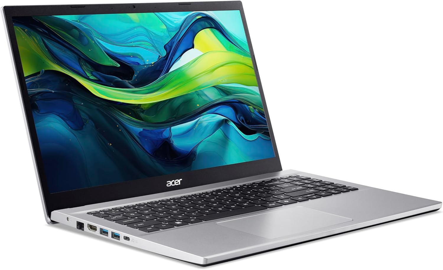 Acer Aspire 3 AMD A315-44P-R4W4, Computador portátil Full HD de 15,6" (AMD Ryzen 7 5700U, 16 GB RAM, 512 GB SSD, AMD Radeon Graphics, Windows 11 Home), cor prateada, teclado QWERTY Espanha añol