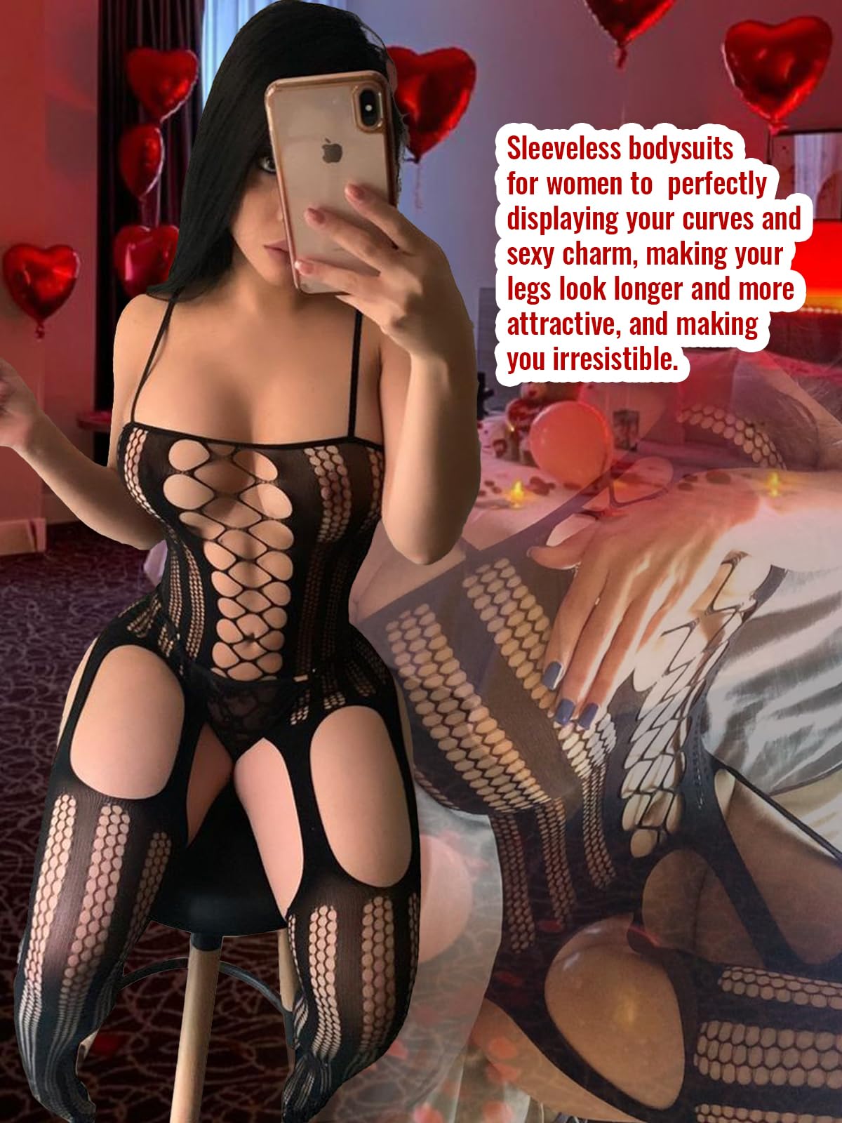 Body feminino sem entrepernas, roupa de dormir sexy, lingerie macia para mulher