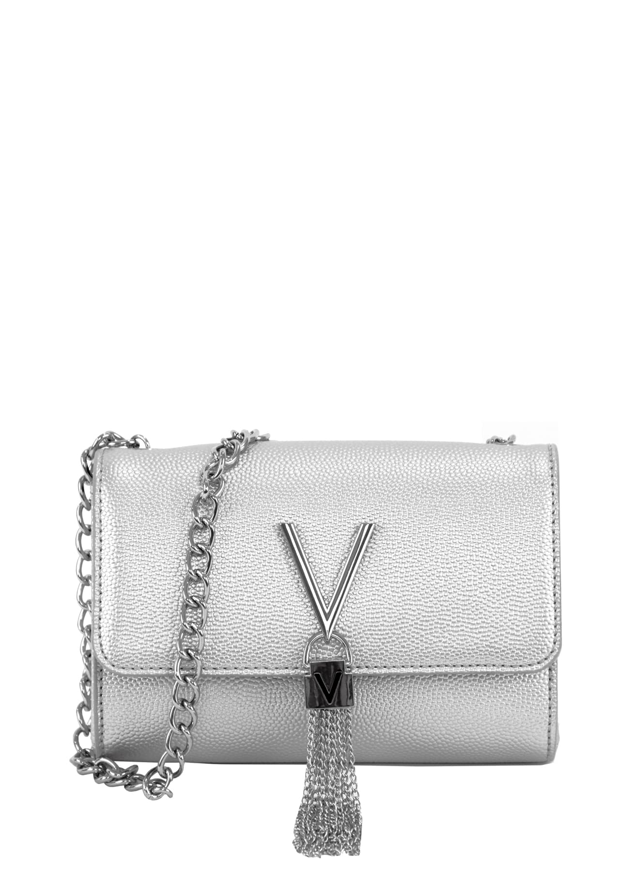 Valentino by Mario Valentino Divina, Mala para mulher, prata, 5 x 11,5 x 17 cm (B x H x T)