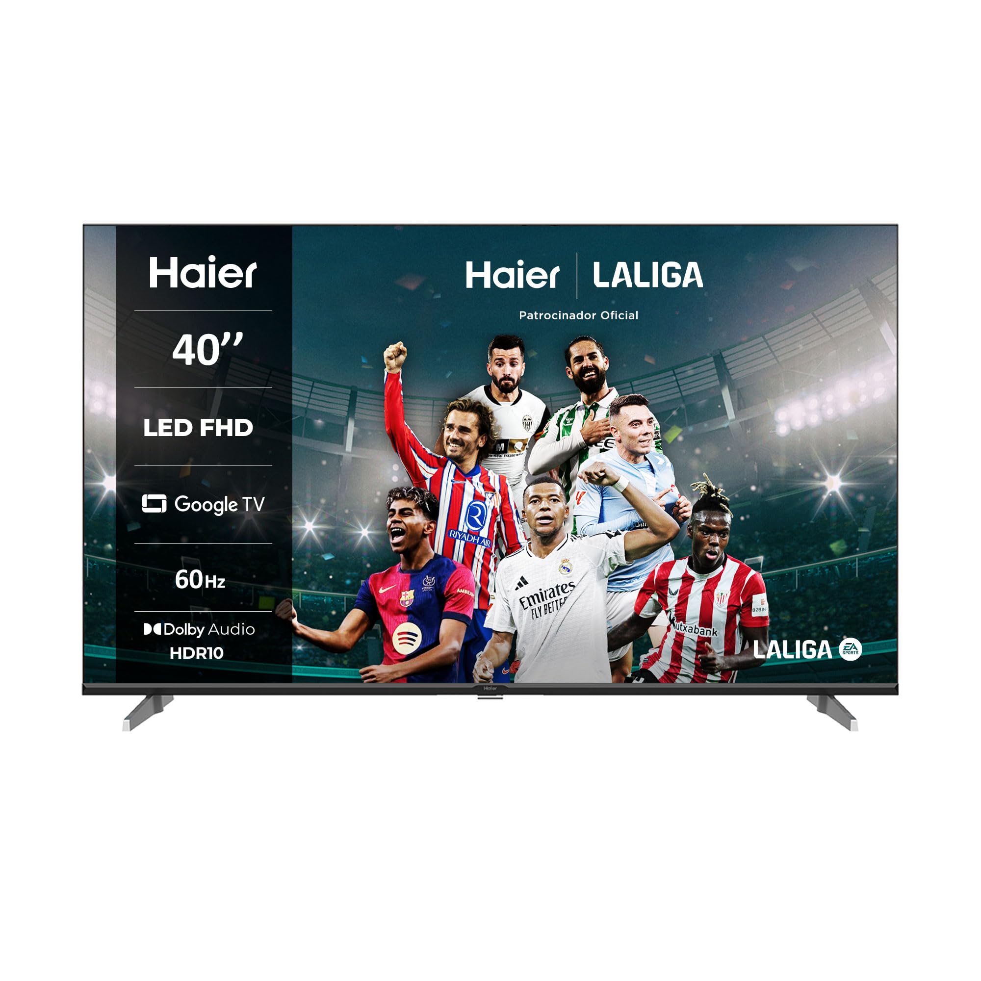 Haier Direct LED Full HD H32K702FG - 32", Smart-TV, HDR, Dolby Audio, Android 11, Smart-TV, Google Assistant, Bluetooth 5.1, DBX TV, HDMI 2.1 x 3, sem molduras