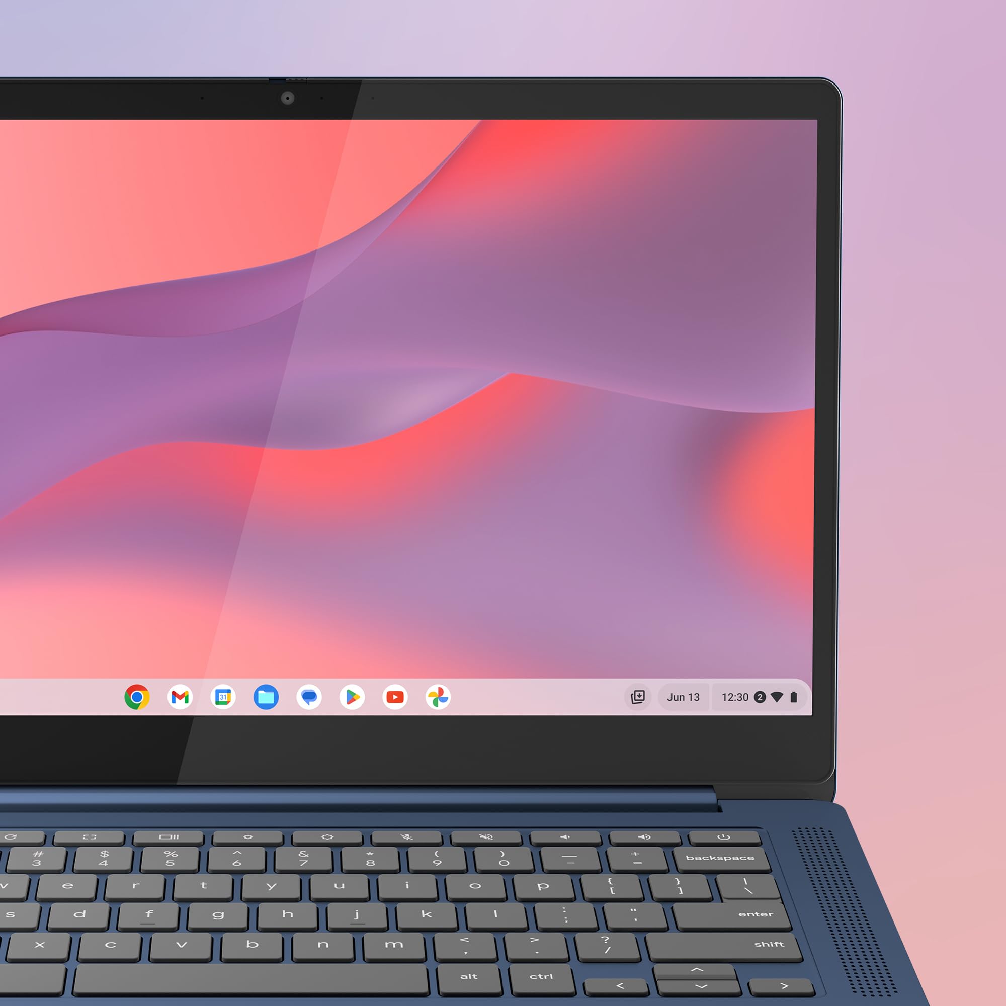 Lenovo IdeaPad Slim 3 Chromebook Gen 8 – Portátil 14" FHD (MediaTek Kompanio 520, 4 GB de RAM, 64 GB eMMC, GPU Arm Mali-G52 2EE MC2, ChromeOS) BLU – Teclado QWERTY espanhol