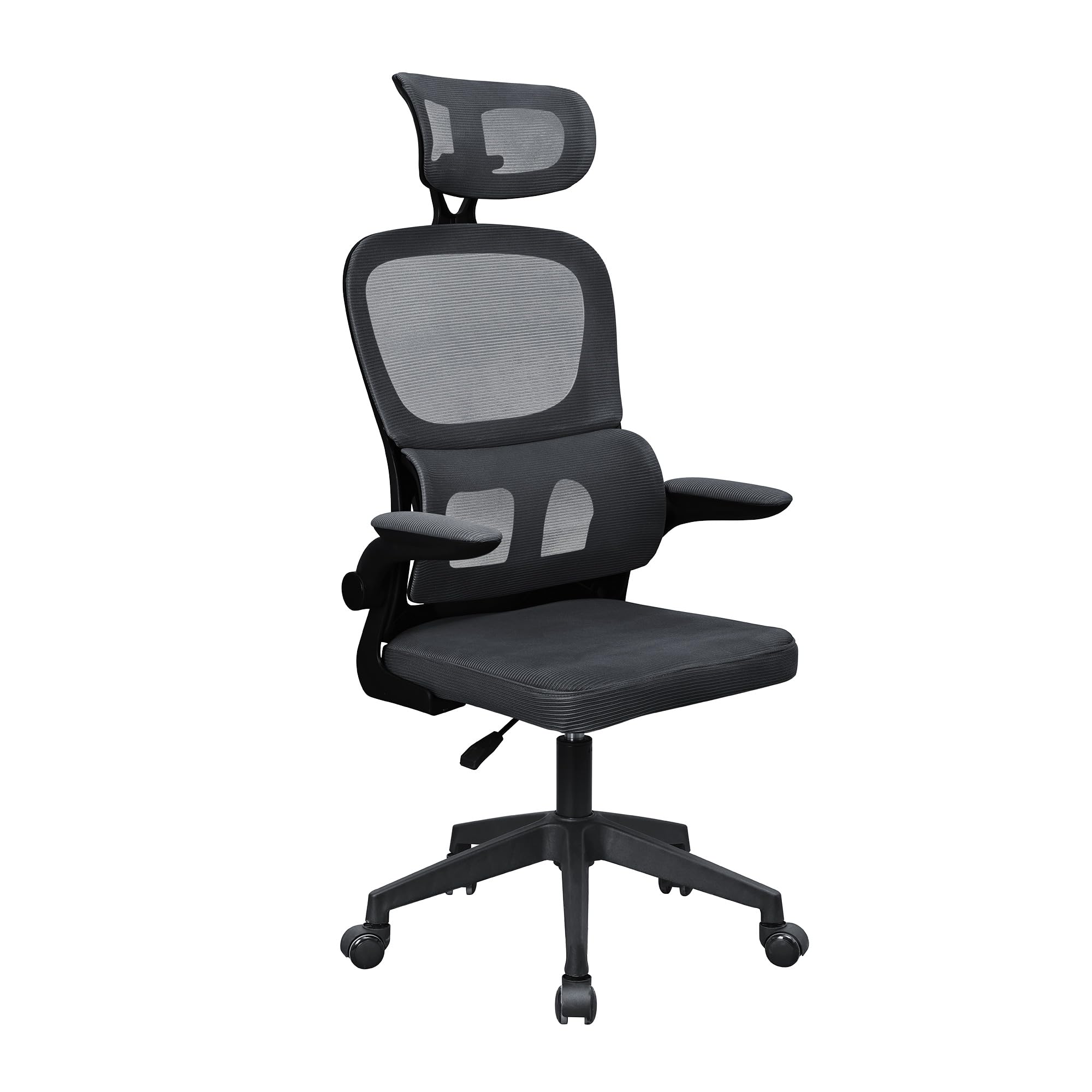 Mars Gaming MGC-ERGOB, cadeira de jogos ergonómica, assento e encosto de malha respirável, encosto de cabeça regulável, altura ajustável entre 110,5 e 120,5 cm, sistema de equilíbrio de 3° a 18°