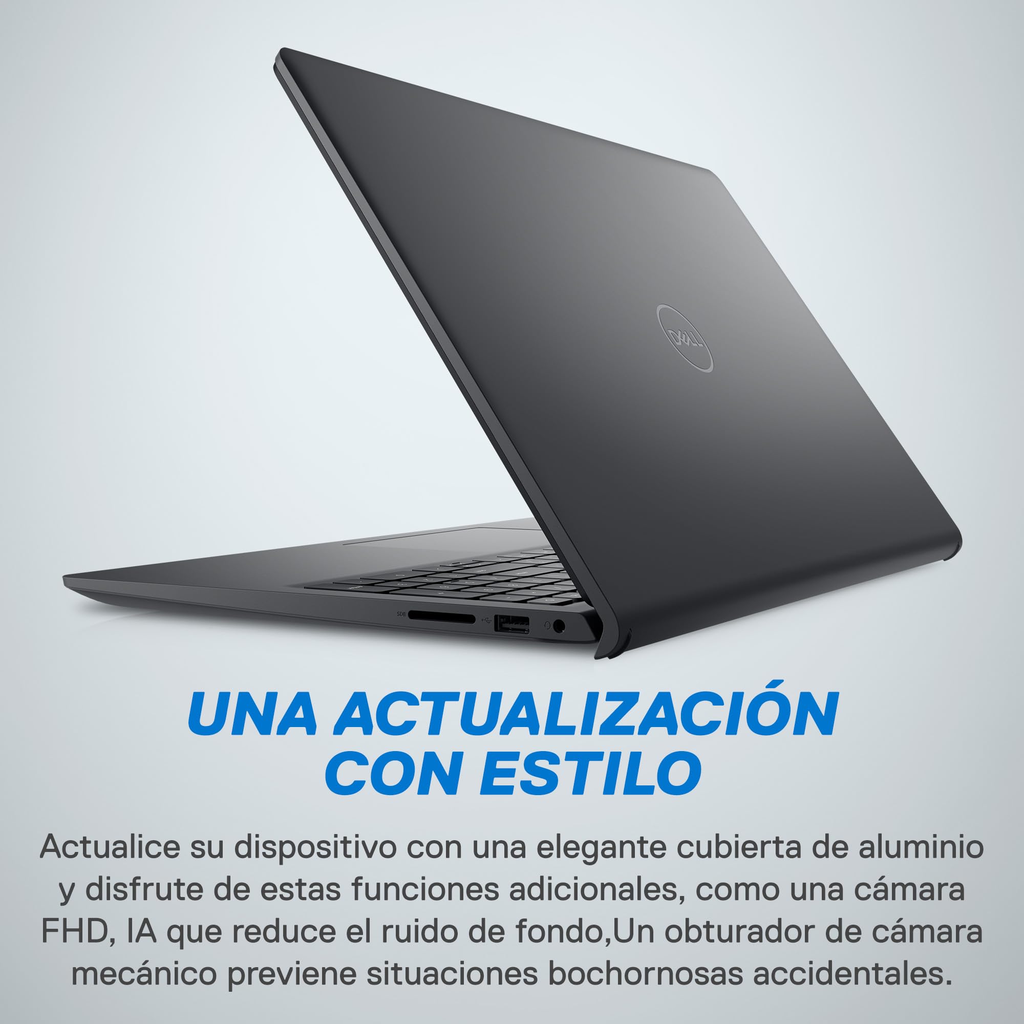 Portátil Dell Inspiron 15 3530 15,6" FHD 120 Hz, Intel Core i3-1305U, 8 GB de RAM DDR4, SSD de 256 GB, placa gráfica Intel UHD, Windows 11 Home, teclado QWERTY espanhol preto