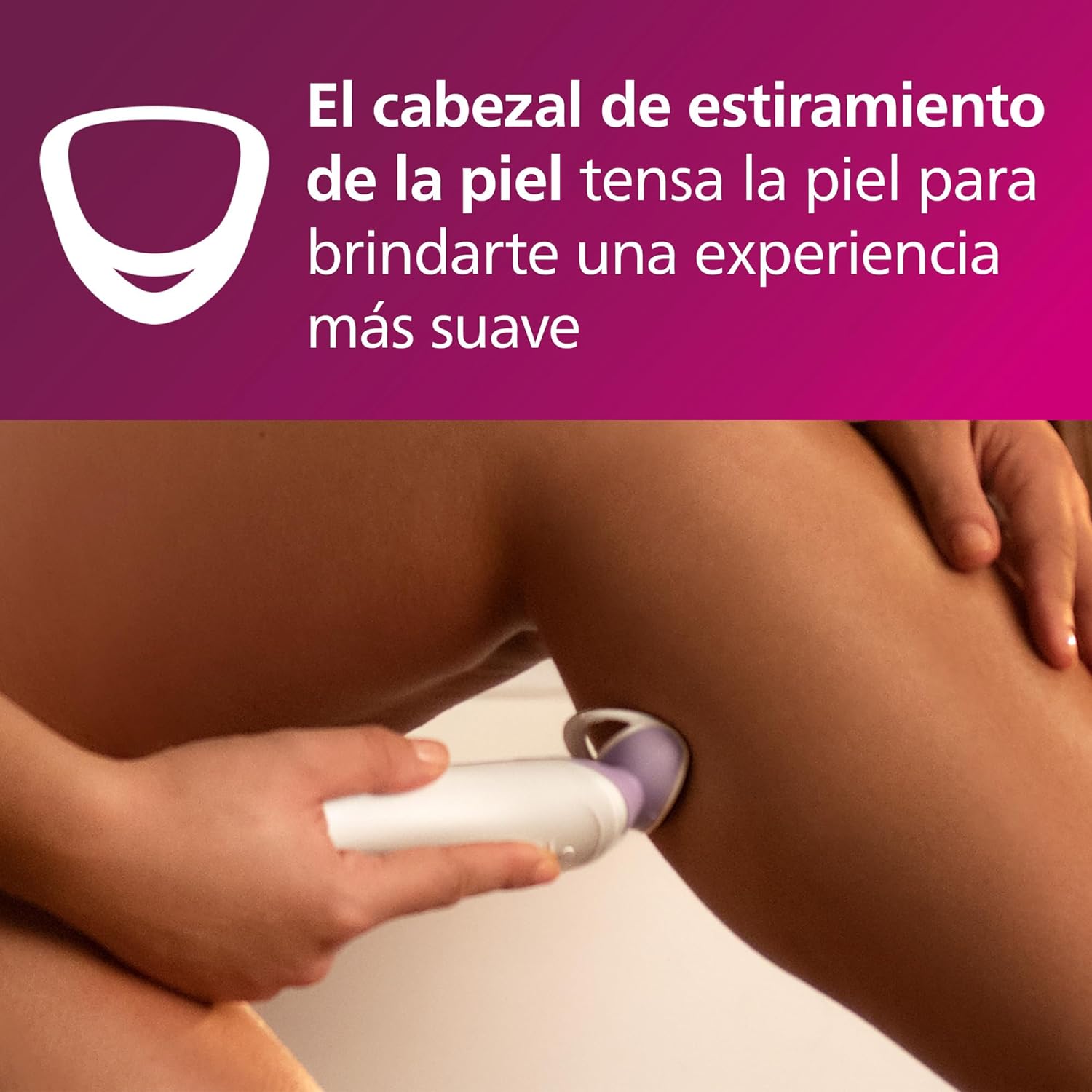 Philips Máquina de barbear feminina série 6000, 4 acessórios, inclui luva esfoliante, guia de pente e escova de limpeza, BRP136/00, branco