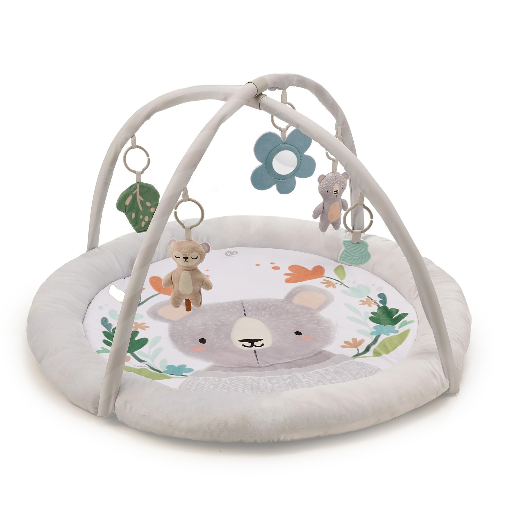 kk Kinderkraft SMARTPLAY Ginásio para bebé, tapete para crianças, tapete de bebé, 7 brinquedos, 20 bolas, 2 arcos, com acessórios, para bebé, multifuncional, piscina seca, multicolorido
