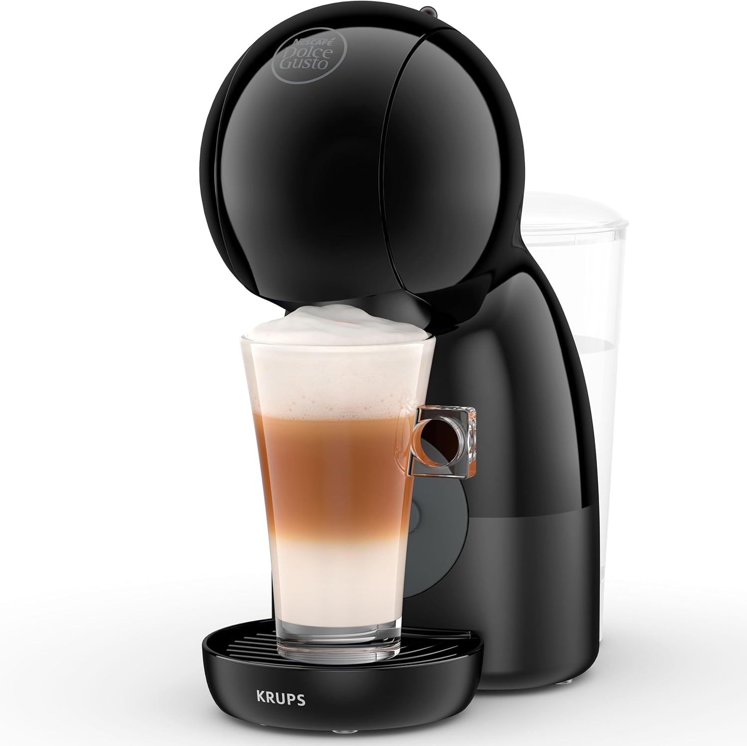 Krups Nescafé Dolce Gusto Piccolo XS KP1A3BCAS - Cafetera de cápsulas de 15 bares,0.8L capacidad, caliente en 40 s, modo eco, color negro