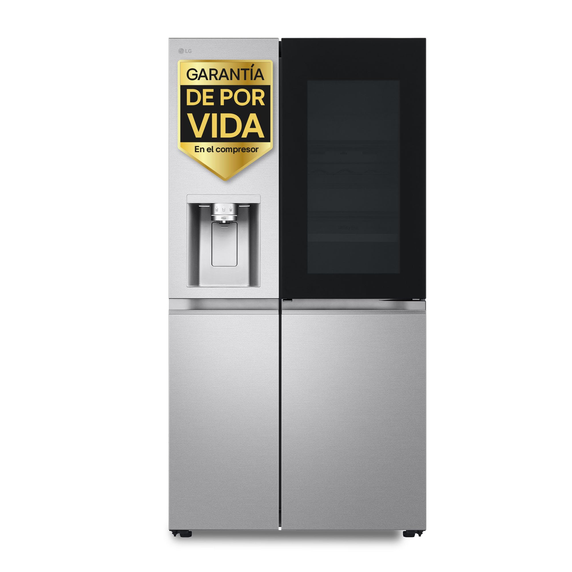 LG GML960PYBE - Frigorífico Americano, Nevera Americana Combi, Door Clooning+, Clasificación E, 641 L, Antihuellas, Color Inox