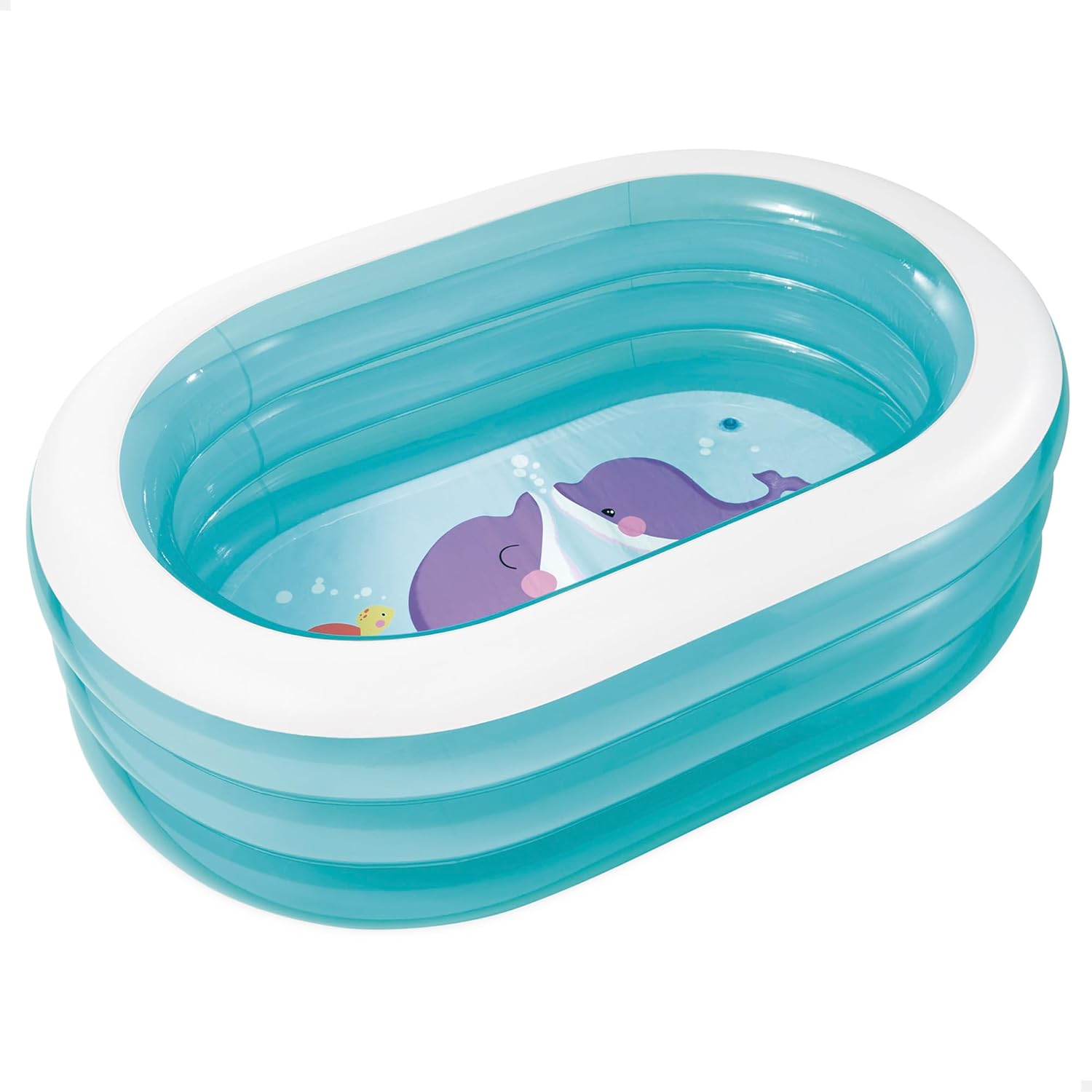 Intex 57482NP Piscina insuflável My Sea Friends 163 x 107 x 46 cm, 230 litros, cor/modelo sortido