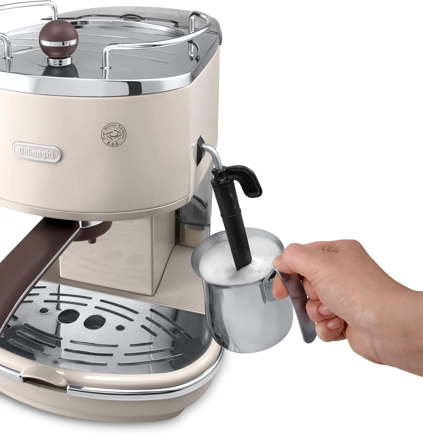 De'Longhi DELONGHI Icona Vintage ECOV 311.BG Mã Quina expresso 1,4 L semi-automática tica, 1100 W, 2 taças, 0 decibéis, aço inoxidável, bege