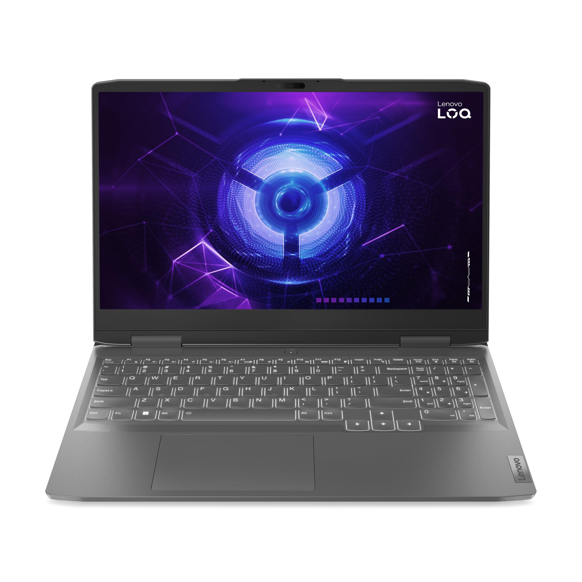 Portátil de gaming Lenovo LOQ Gen 9 15,6" FHD, 144 Hz (AMD Ryzen 7 7435HS, 24 GB de RAM, SSD de 1 TB, NVIDIA GeForce RTX 4060 8 GB, Wi-Fi 6, sem sistema operativo) – Teclado QWERTY espanhol, cinzento lua