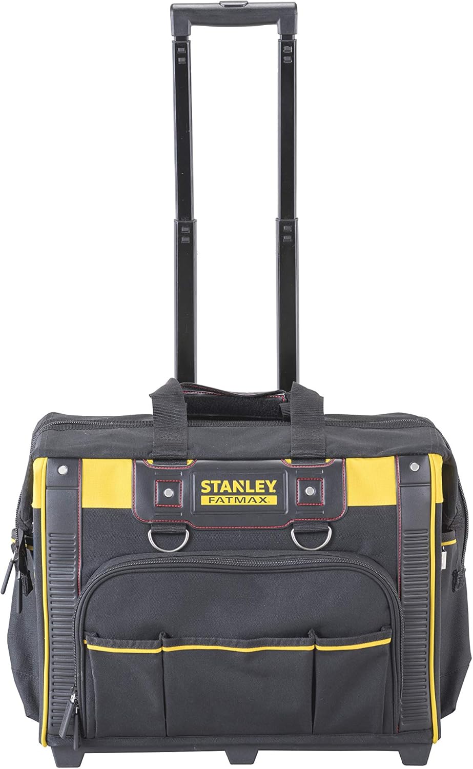 STANLEY FATMAX Mala rígida com rodas, organização ideal para ferramentas, pega telescópica resistente, rodas para transporte fácil, medidas 50 x 36 x 41 cm, FMST1-80148