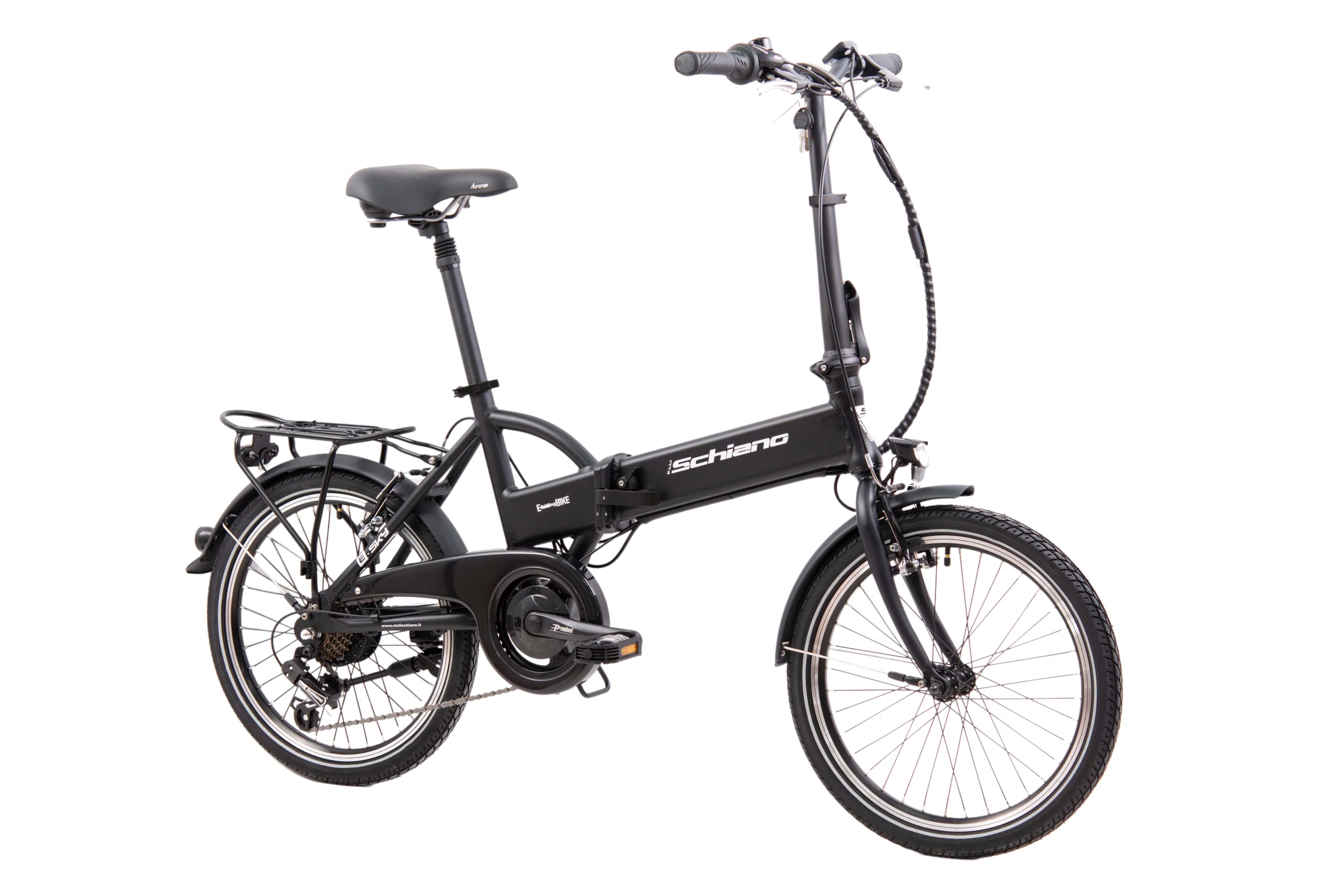 F.lli Schiano E- Sky 20" Bicicleta elétrica dobrável, unissexo para adulto, branca