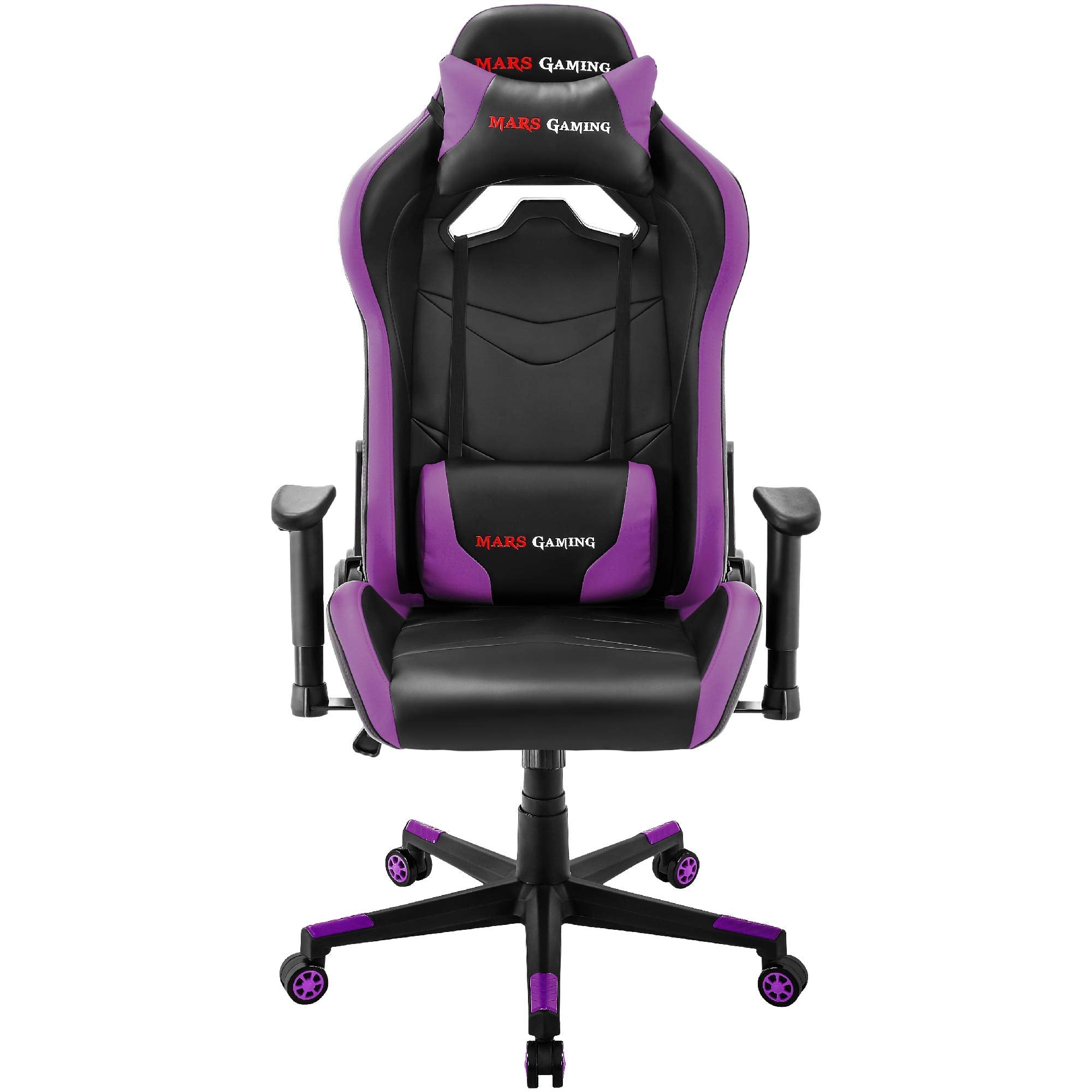 Mars Gaming MGC-ERGOB, cadeira de jogos ergonómica, assento e encosto de malha respirável, encosto de cabeça regulável, altura ajustável entre 110,5 e 120,5 cm, sistema de equilíbrio de 3° a 18°