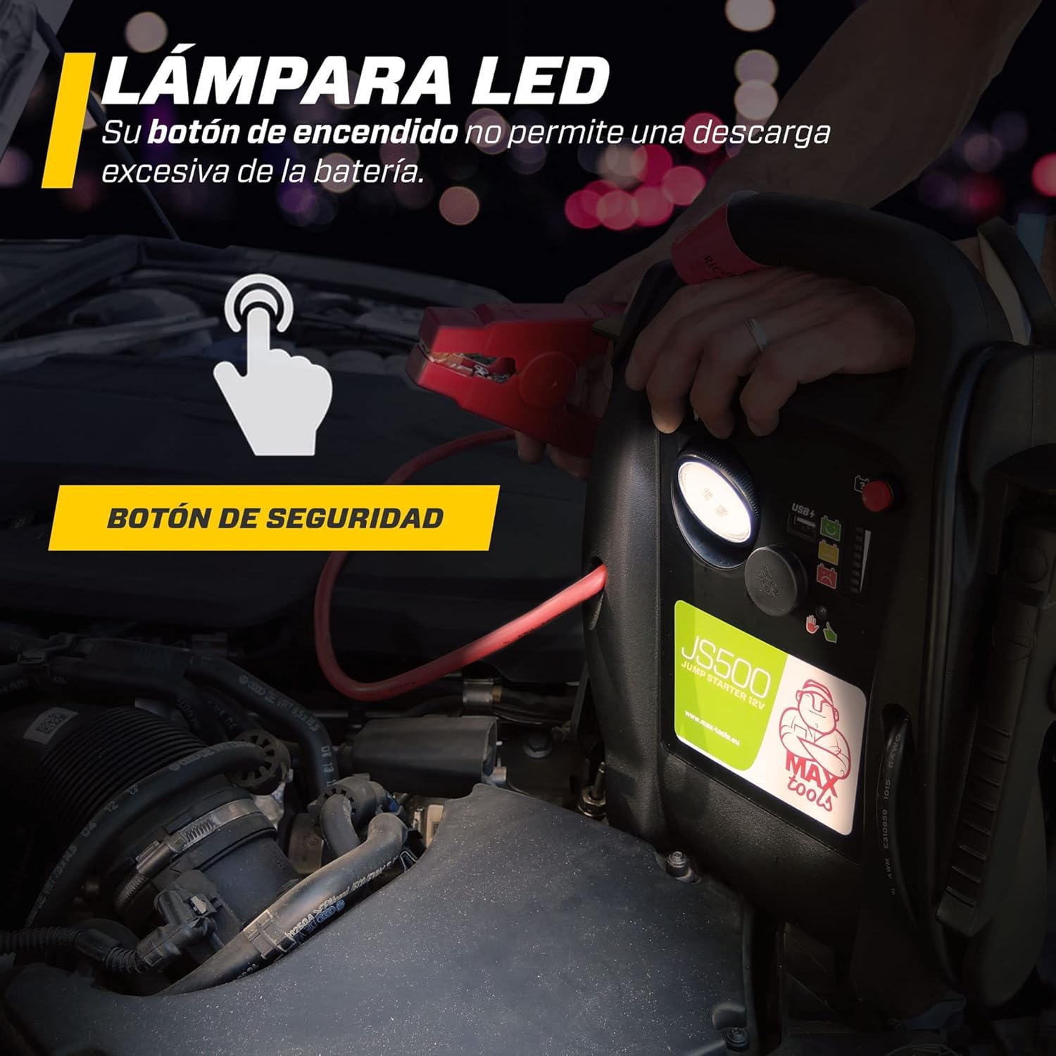 MAXTOOLS Arrancador de carro