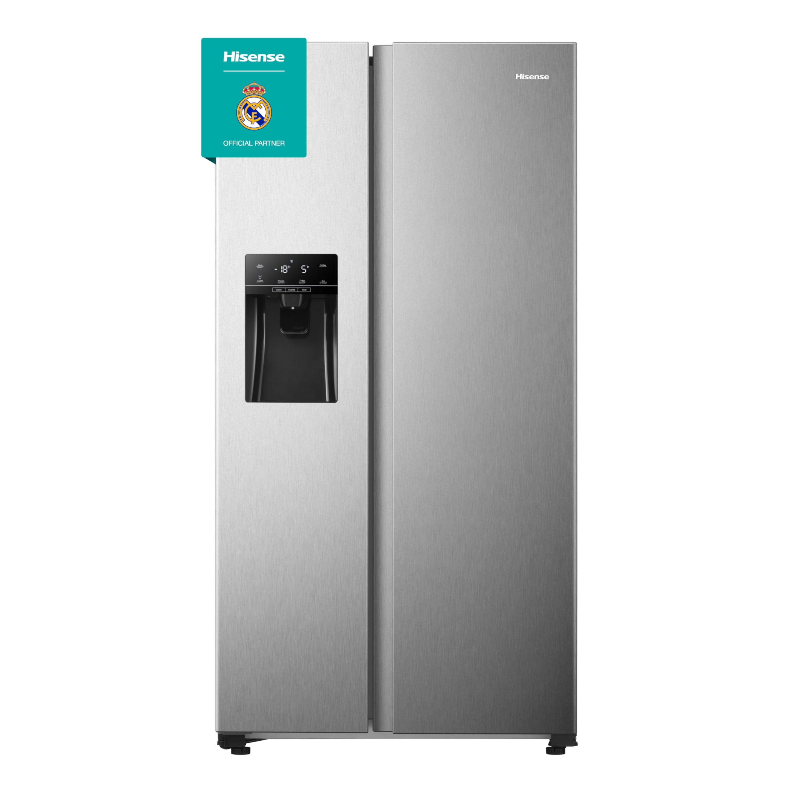 Hisense RS711N4ACE Frigorífico Side by Side, capacidade 547 l com 178,6 cm de altura, sem rost, super frio, alarme de porta aberta, modo de férias, Freezer Convert, baixo nível de ruído, classe E,