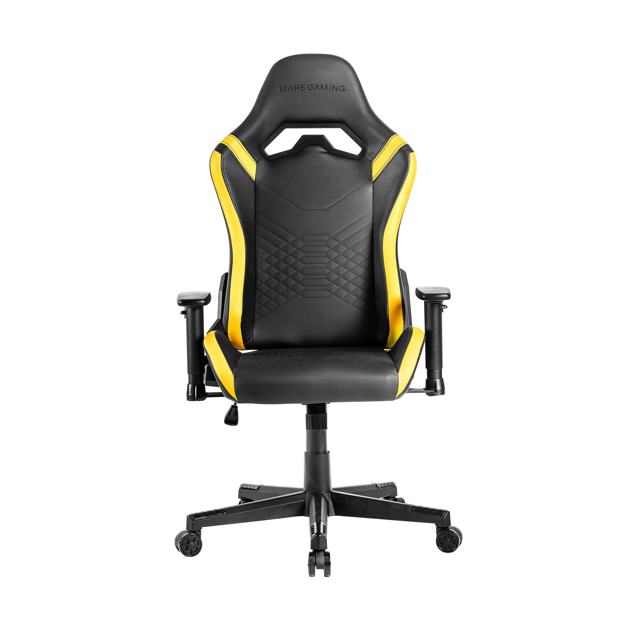 Mars Gaming MGC-ERGOB, cadeira de jogos ergonómica, assento e encosto de malha respirável, encosto de cabeça regulável, altura ajustável entre 110,5 e 120,5 cm, sistema de equilíbrio de 3° a 18°