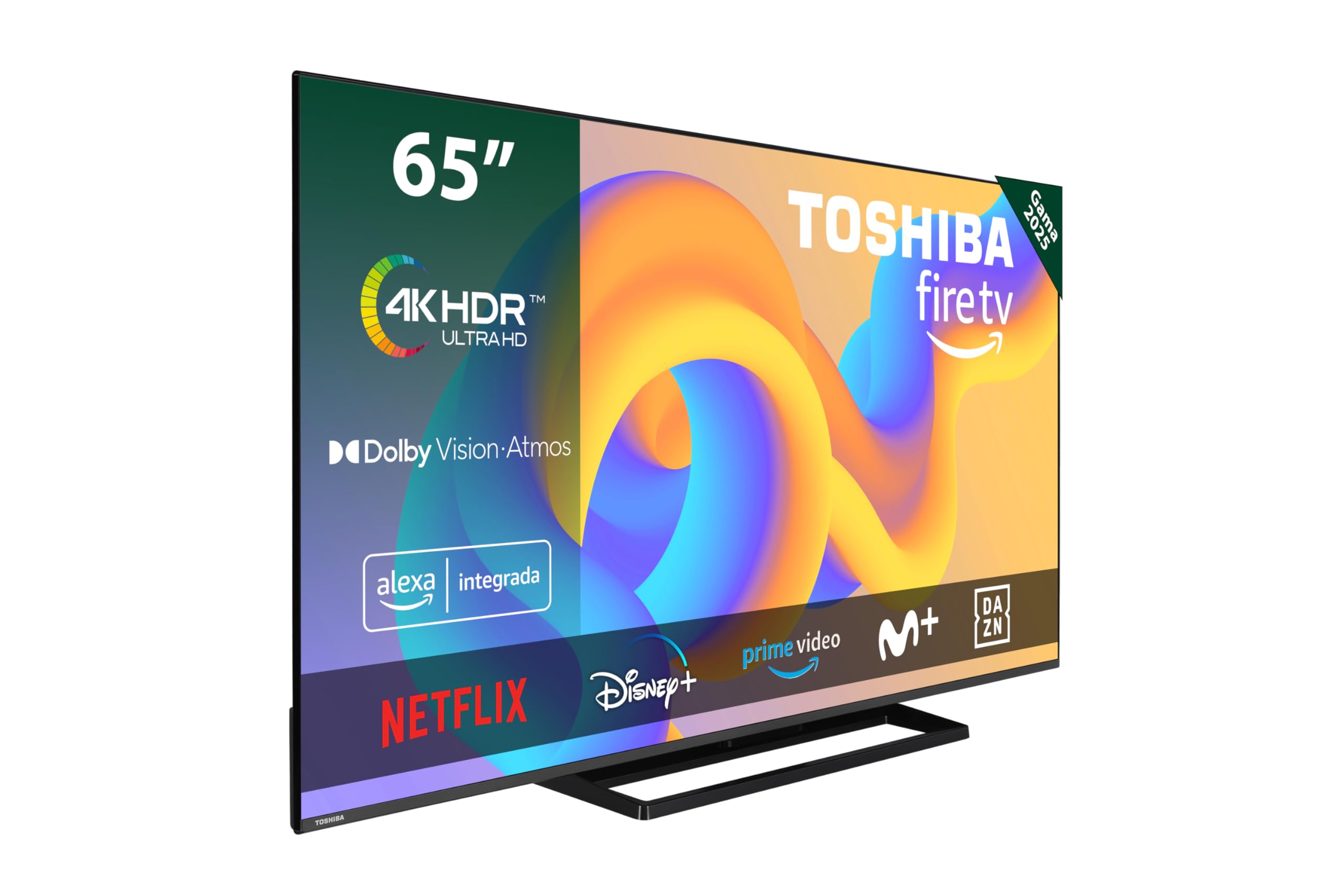 TOSHIBA 50UV2363DG Smart TV 4K UHD de 50", sin Marcos, con HDR10, Dolby Audio, Compatible con Asistente de Voz Alexa y Google
