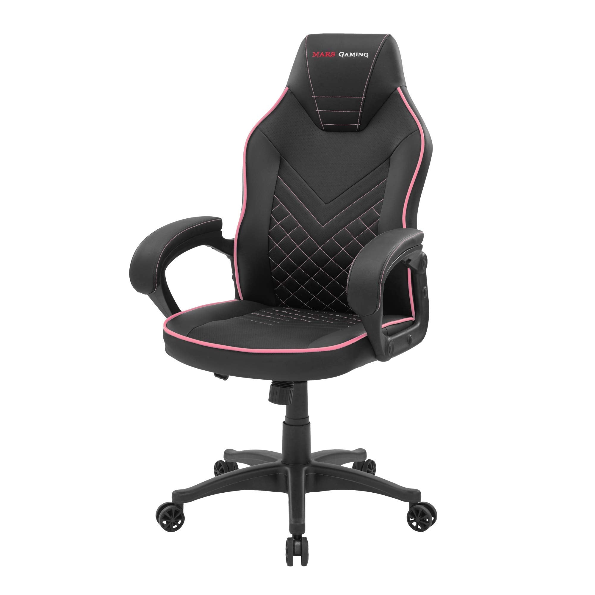 Mars Gaming MGC-ERGOB, cadeira de jogos ergonómica, assento e encosto de malha respirável, encosto de cabeça regulável, altura ajustável entre 110,5 e 120,5 cm, sistema de equilíbrio de 3° a 18°
