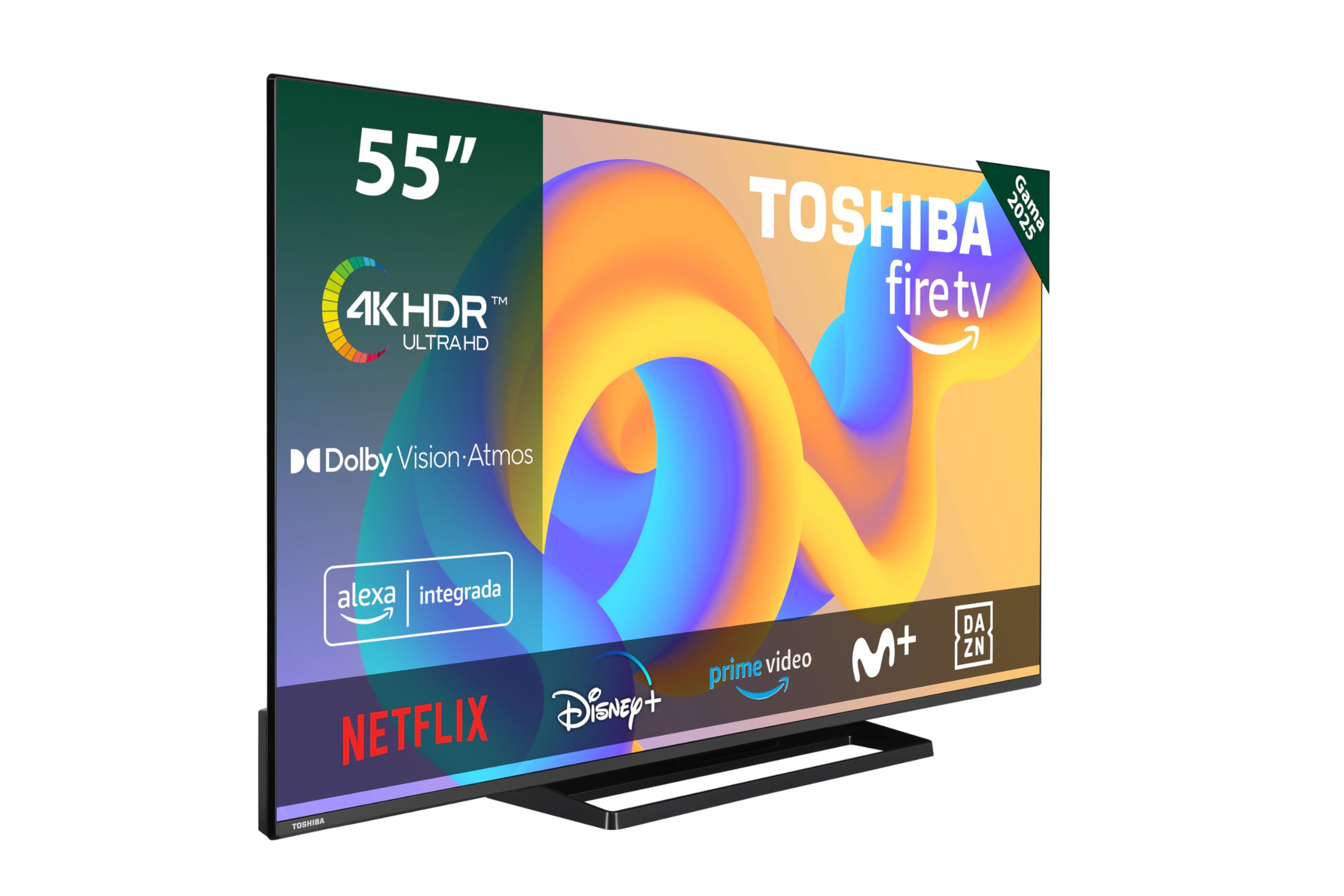 TOSHIBA 50UV2363DG Smart TV 4K UHD de 50", sin Marcos, con HDR10, Dolby Audio, Compatible con Asistente de Voz Alexa y Google