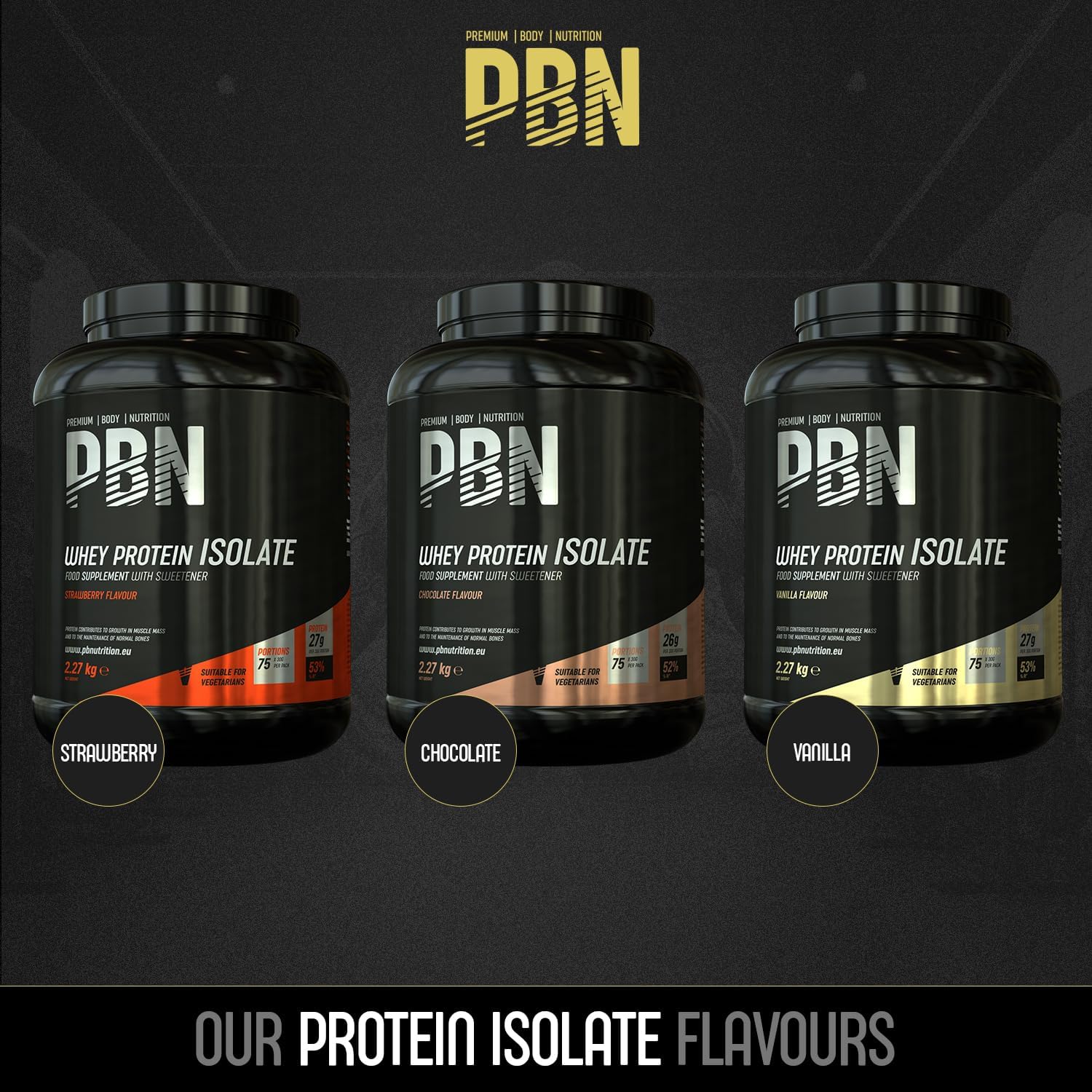 Premium Body Nutrition - Proteína de soro de leite em pó, 2,27 kg (embalagem de 1), sabor banana, sabor otimizado