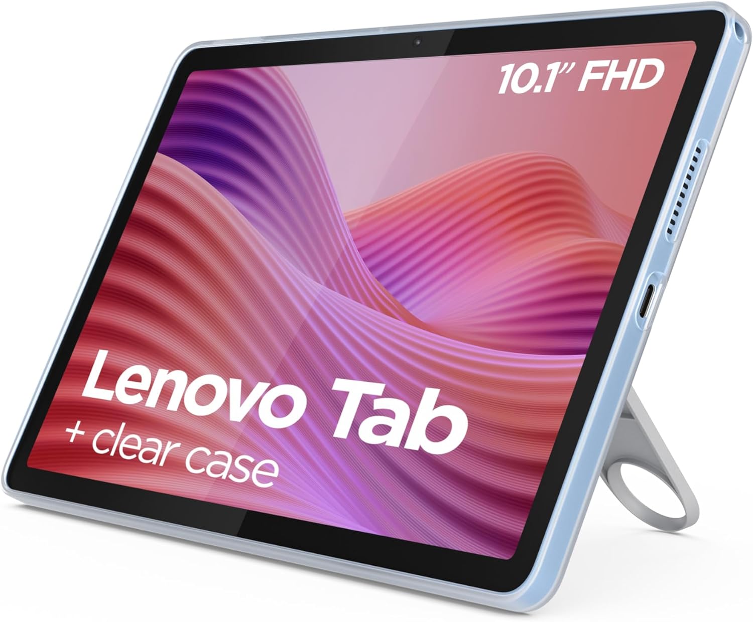 Lenovo Tab – Tablet 10.1" WUXGA (MediaTek Helio G85, 4GB RAM, 64 GB, 60 Hz, 2 Altavoces, Wi-Fi 5, Bluetooth 5.3, Android 14) Azul Polar – Incluye Case Transparente