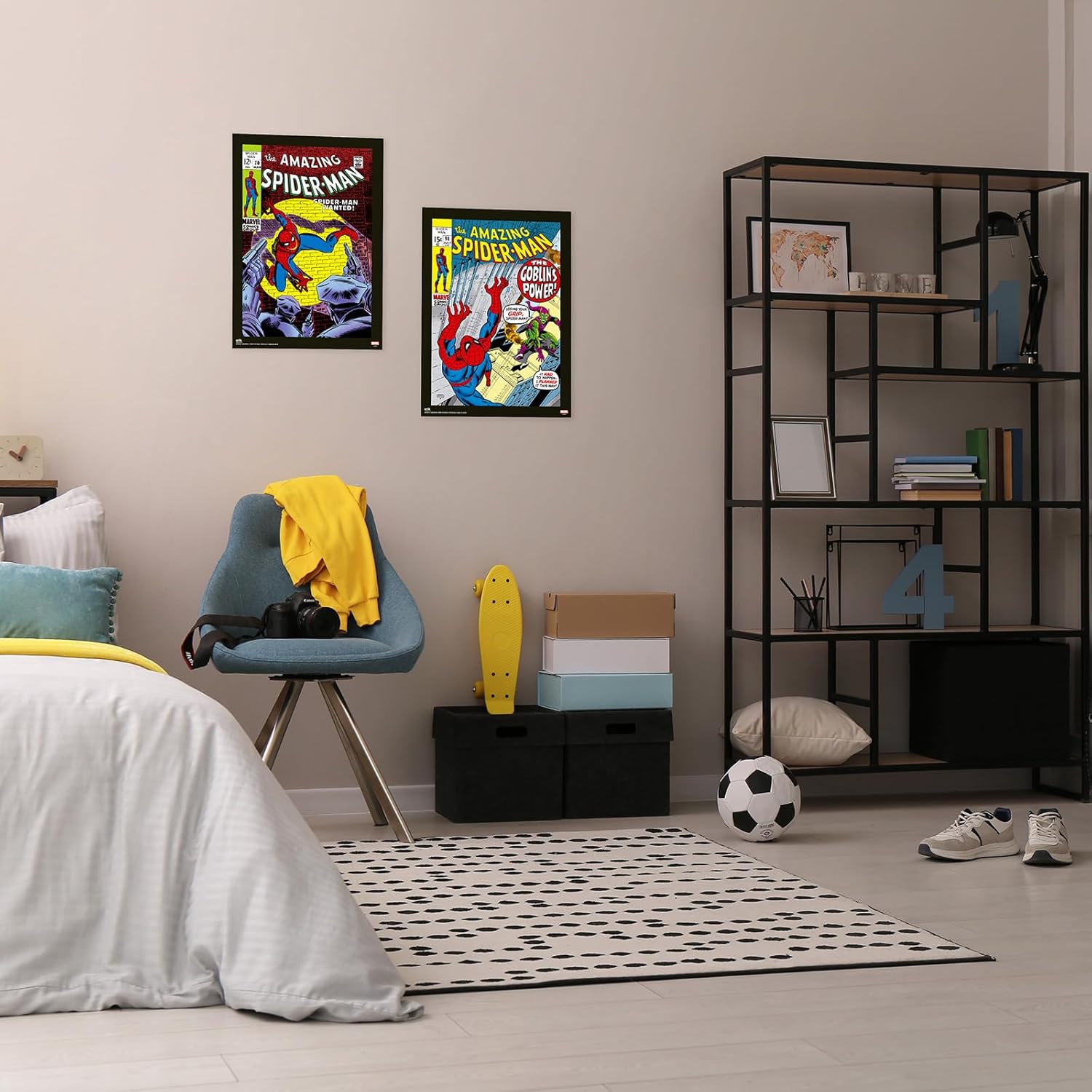 Grupo Erik Póster Marvel Spiderman, 2 cartazes para parede: Laminas decorativas, decoração Spiderman aniversário: Pósteres decorativos (38 x 52 cm)