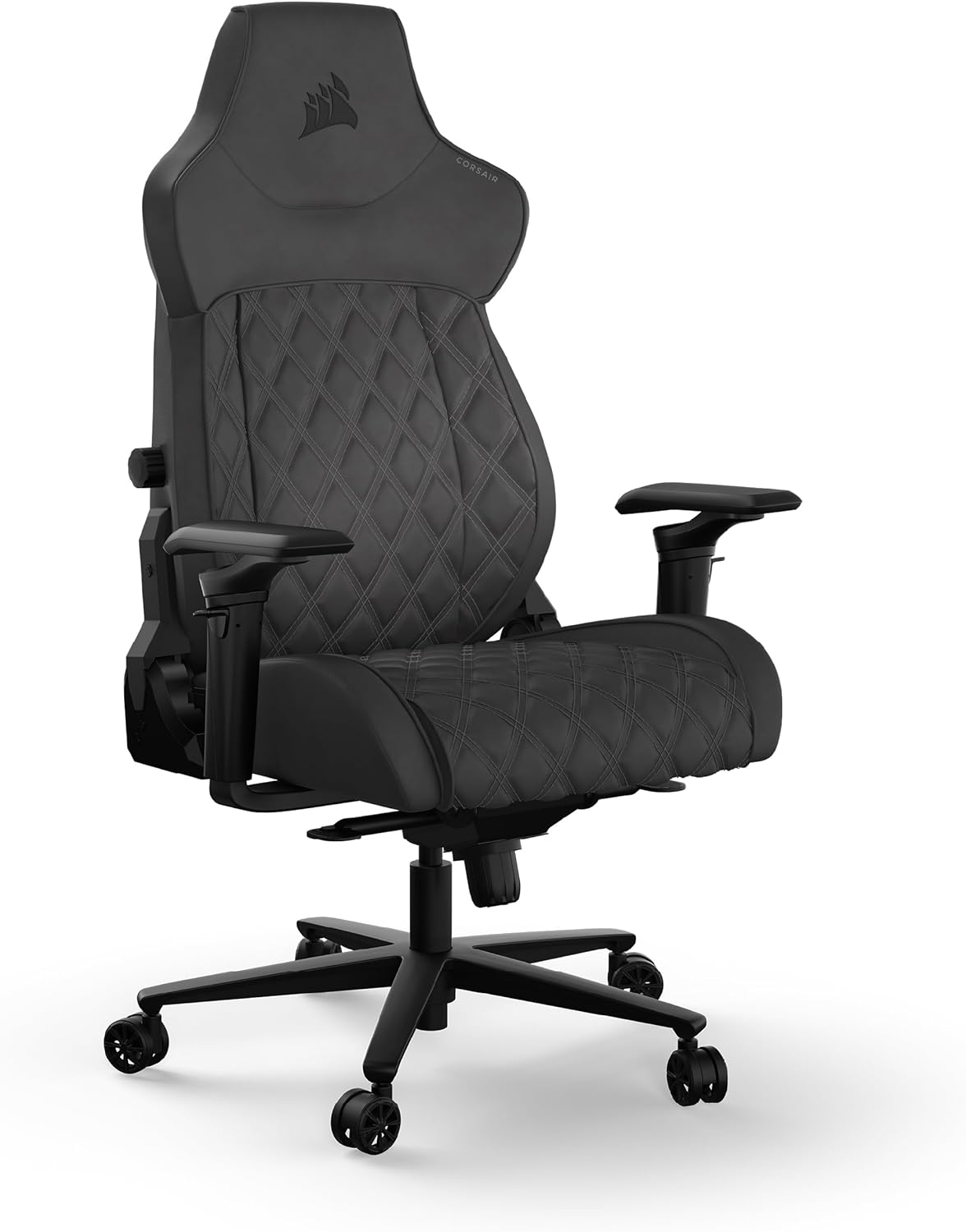 Corsair TC500 Luxe Cadeira para jogos, tecido respirável premium, assentos largos, apoios de braço ajustáveis em 5 direções, suporte lombar ajustável, reclinável 90-160° - sombra