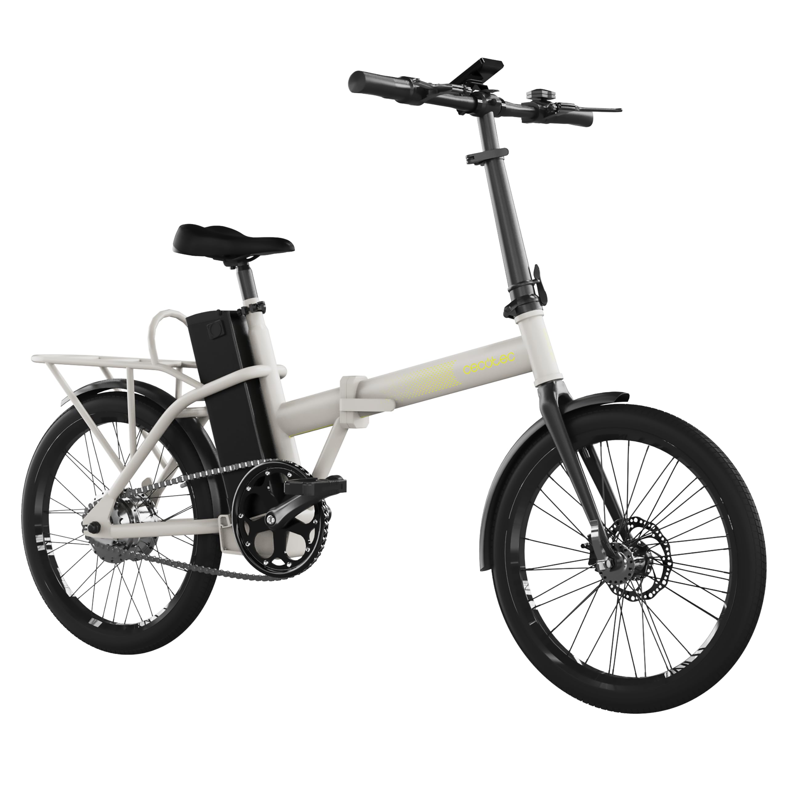 Cecotec Bicicleta Eléctrica de Ciudad, Ruedas 28", hasta 70-90 Km de autonomía, Cuadro Aluminio, Suspensión Delantera, Cambio Shimano, Disco de Freno, Pantalla