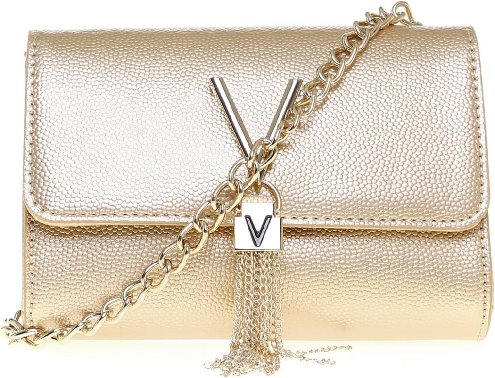 Valentino by Mario Valentino Divina, Mala para mulher, prata, 5 x 11,5 x 17 cm (B x H x T)