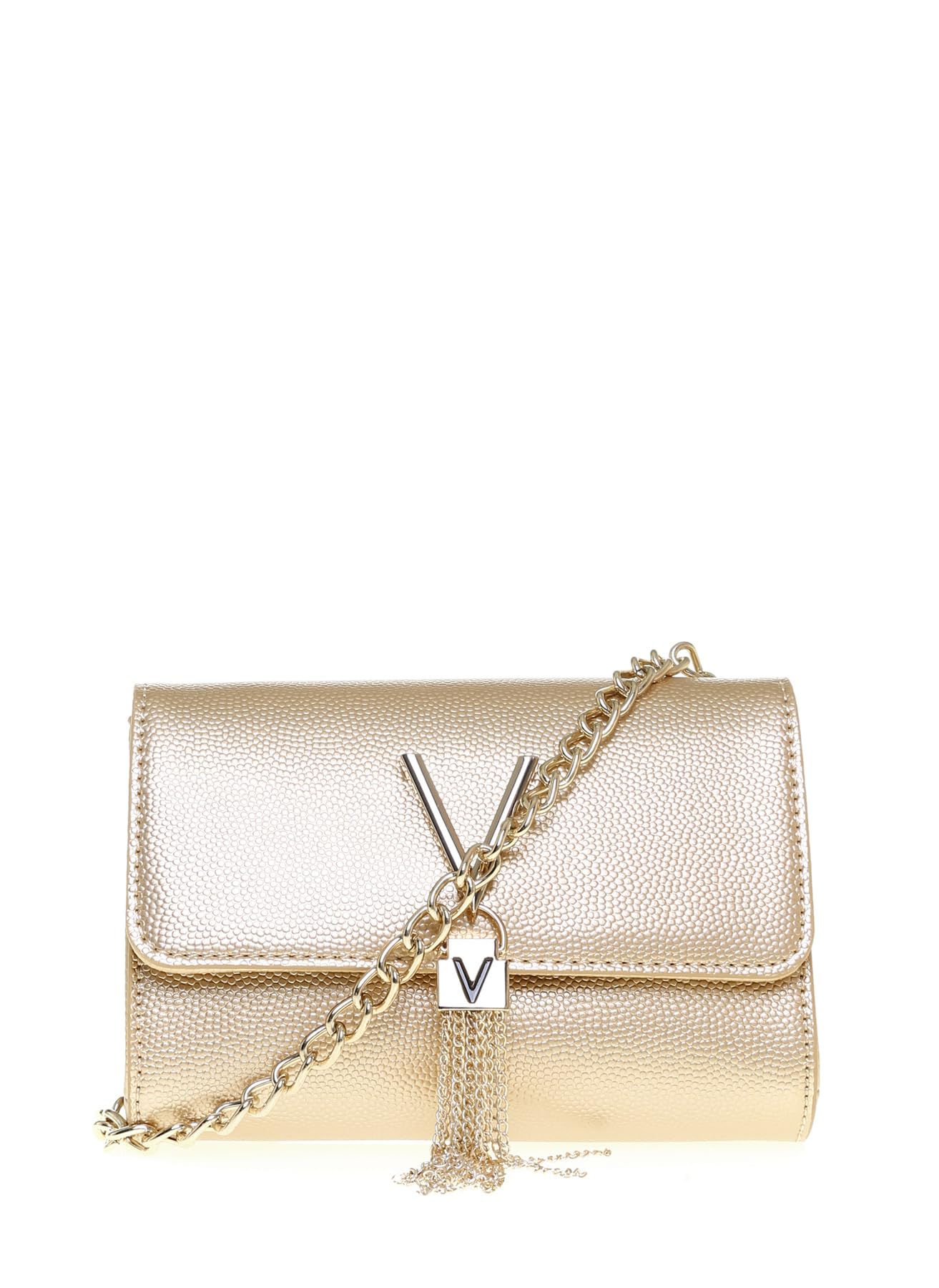 Valentino by Mario Valentino Divina, Mala para mulher, prata, 5 x 11,5 x 17 cm (B x H x T)