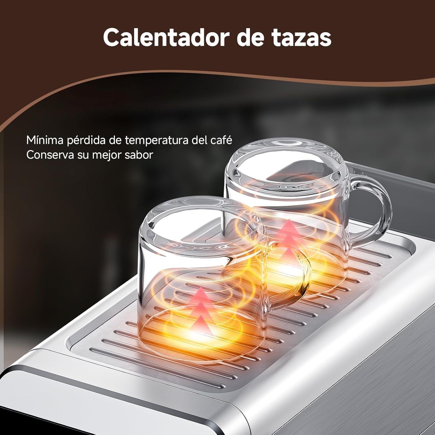 AMZCHEF Cafeteira expresso de 20 barras com ecrã LED máquina de café tudo em um com depósito removível de 1,2 litros para presentes da casa cafeteira de aço inoxidável compacta, 1350 W