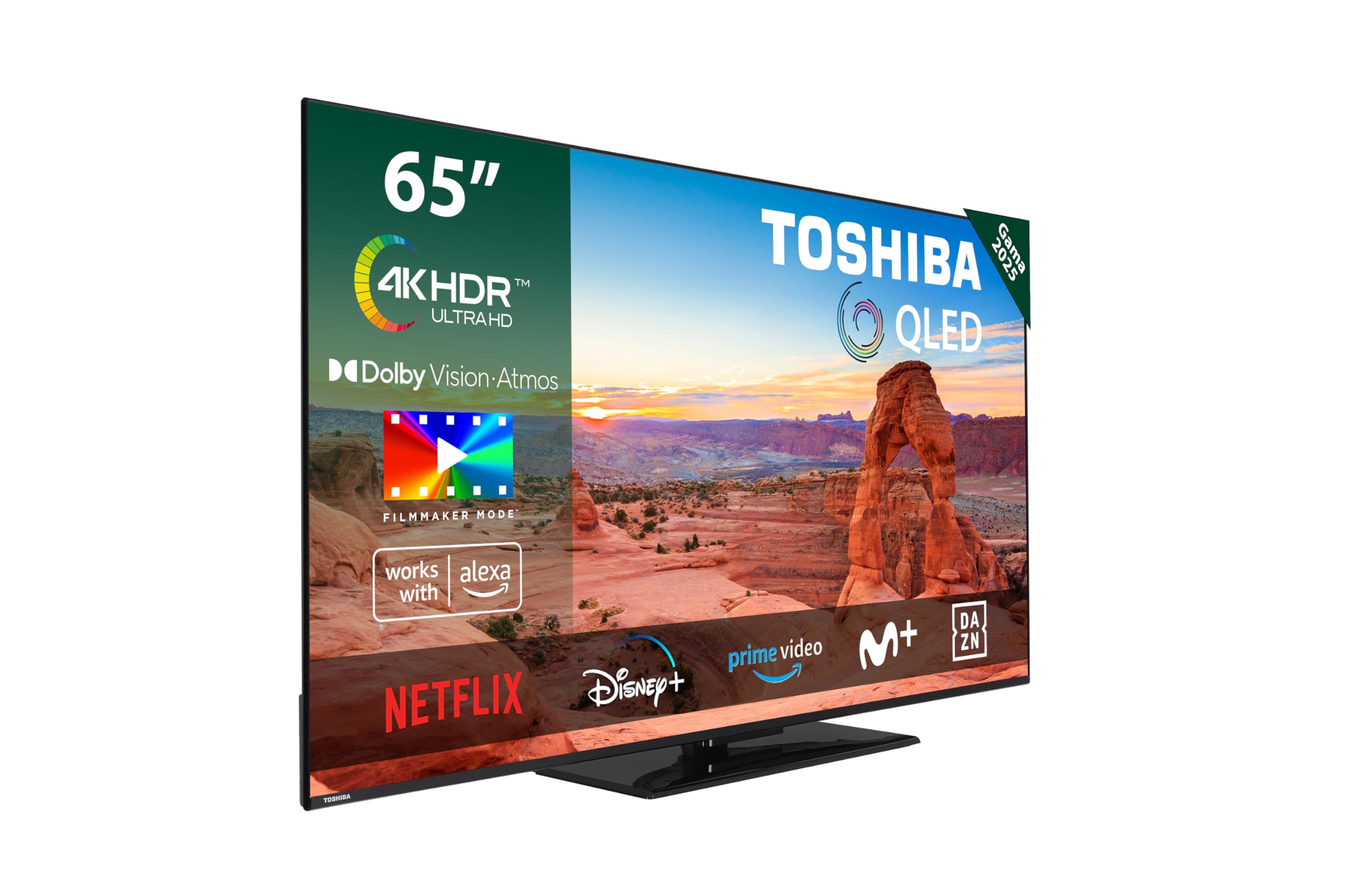 TOSHIBA 50UV2363DG Smart TV 4K UHD de 50", sin Marcos, con HDR10, Dolby Audio, Compatible con Asistente de Voz Alexa y Google