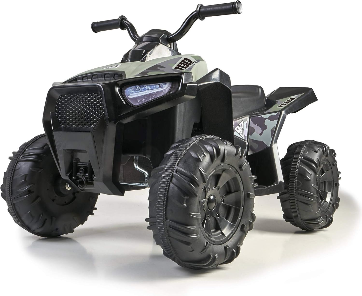 FEBER- Quad Boxer, Vehículo eléctrico a batería, 12 V, Verde (Famosa 800012541), Versión previa