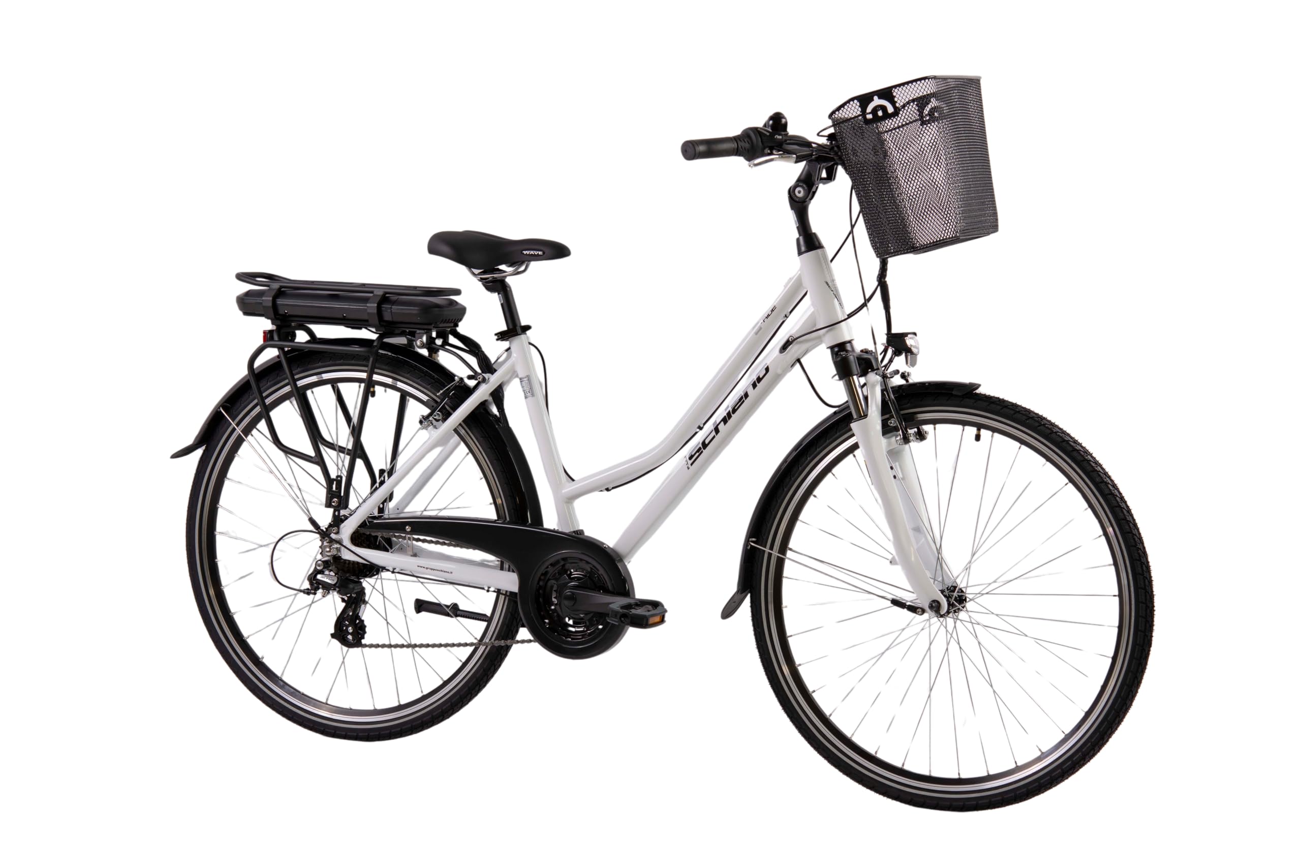F.lli Schiano E-Ride, Bicicleta Electrica de Trekking, 28", Batería 36V 10.4Ah Extraíble, Motor 250W 40Nm, Bici Electrica Urbana, Unisex Adulto