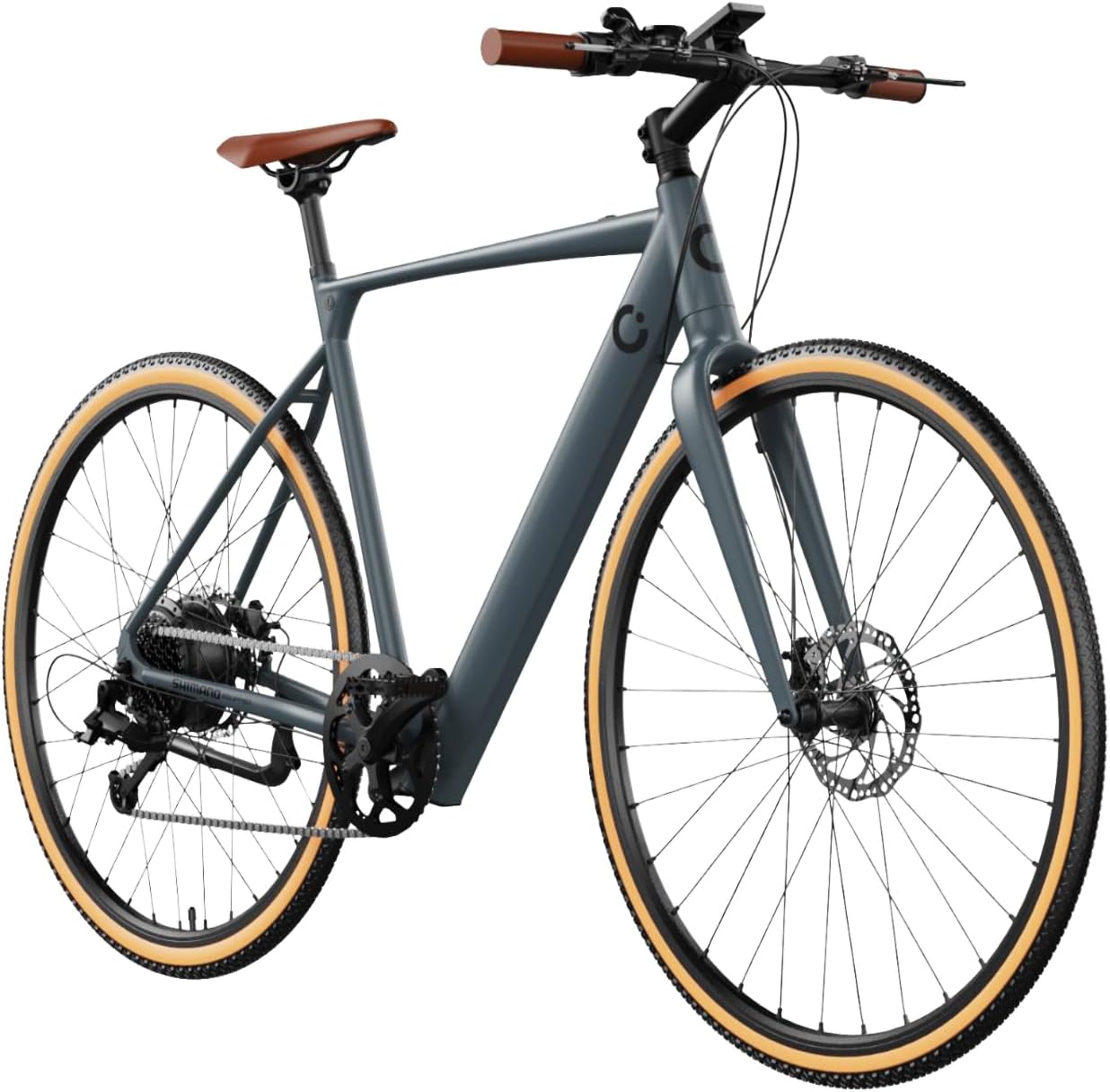 Cecotec Bicicleta Eléctrica de Ciudad, Ruedas 28", hasta 70-90 Km de autonomía, Cuadro Aluminio, Suspensión Delantera, Cambio Shimano, Disco de Freno, Pantalla