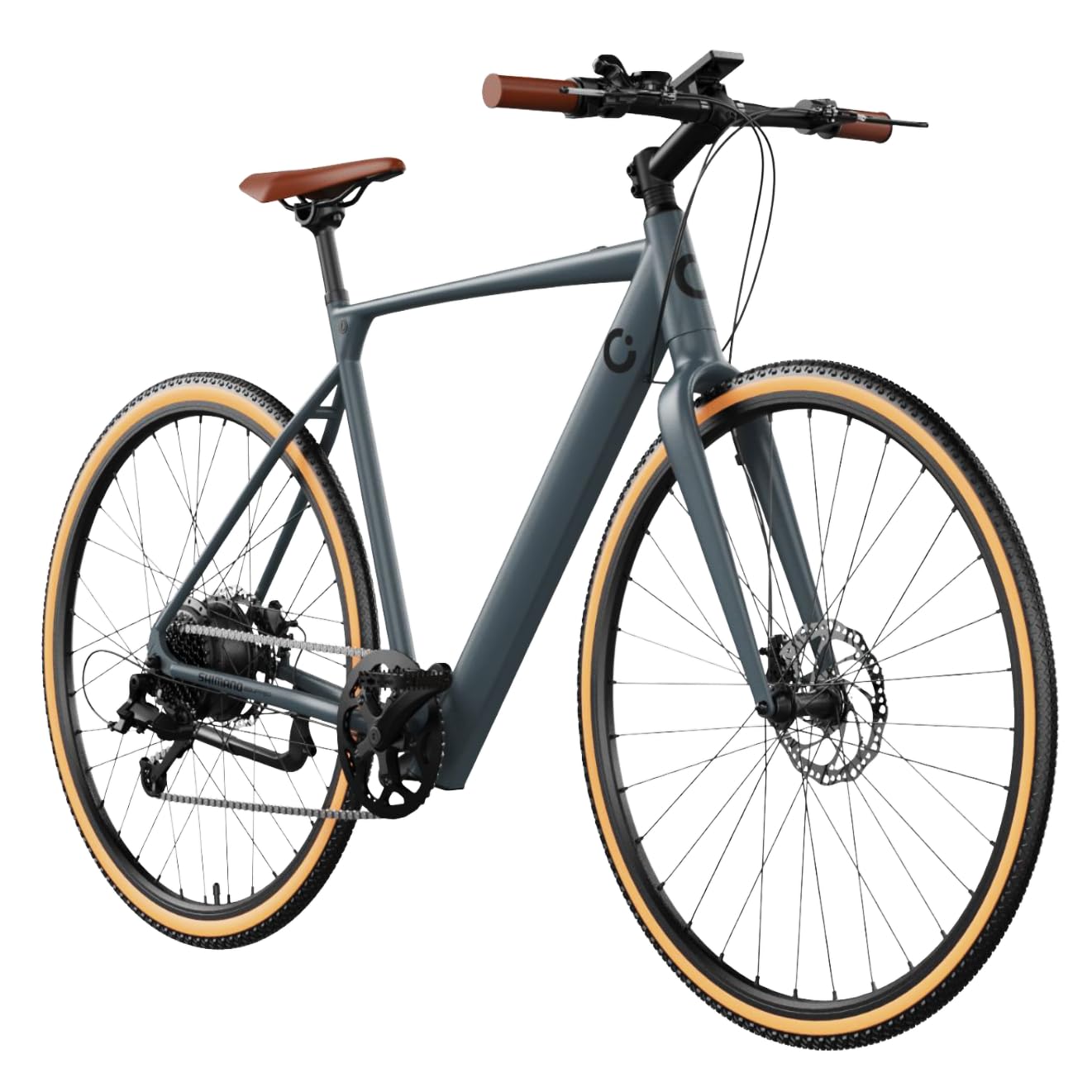 Cecotec Bicicleta Eléctrica de Ciudad, Ruedas 28", hasta 70-90 Km de autonomía, Cuadro Aluminio, Suspensión Delantera, Cambio Shimano, Disco de Freno, Pantalla