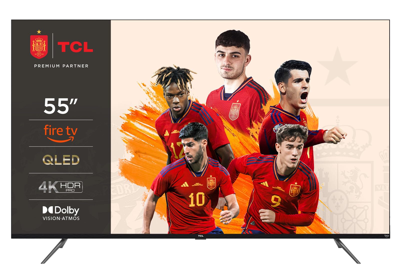 TCL 32SF560 – Smart QLED Full HD 32" TV Direct LED con Fire TVy HDR, Pulsa y Pregunta a Alexa, diseño metálico sin Bisel