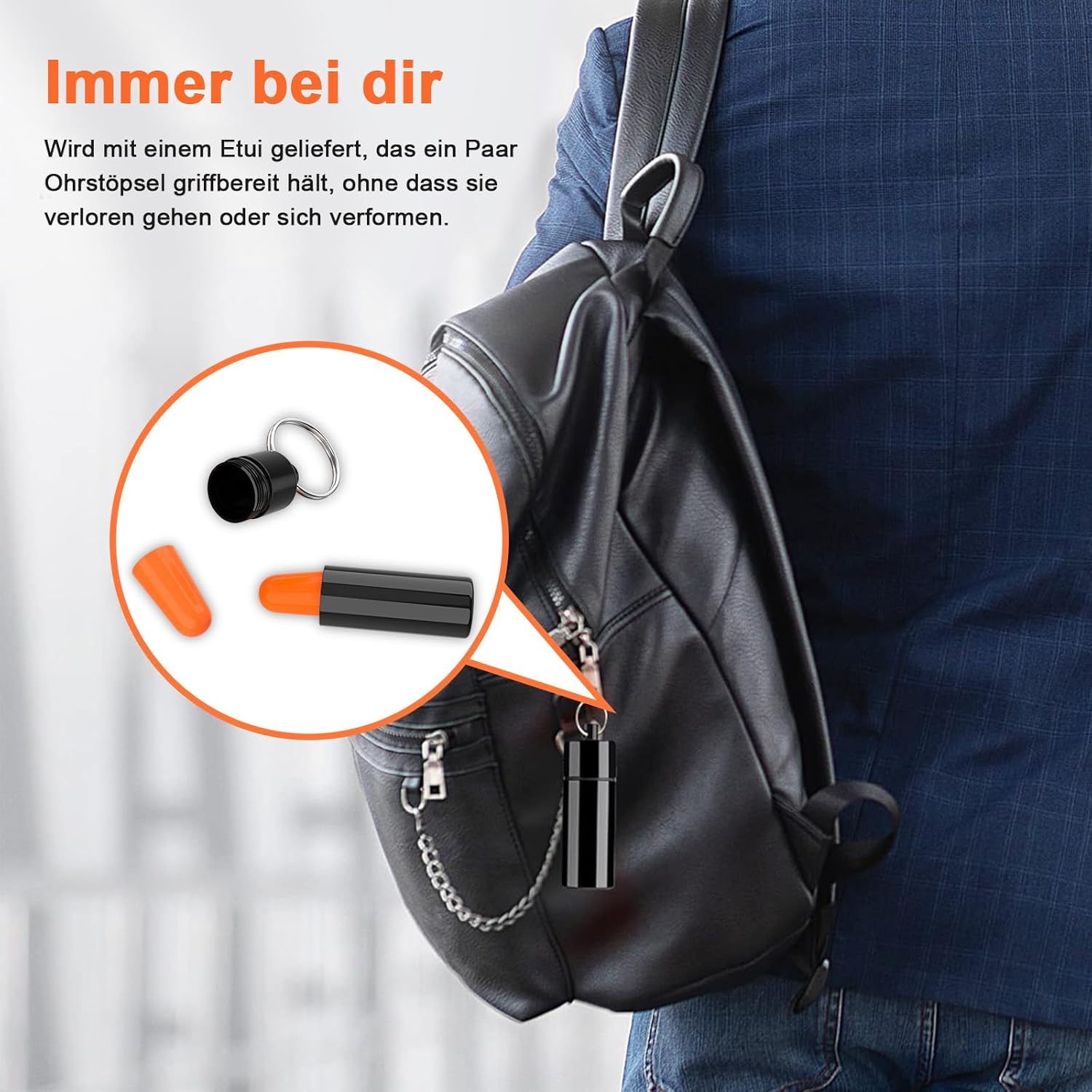 SURFOU Tampões de ouvido de ruído para dormir, 60 pares, redução 38 dB, reutilizáveis e ultra macias, ideais para pessoas que dormem de lado, viagens, casa e estúdio, laranja