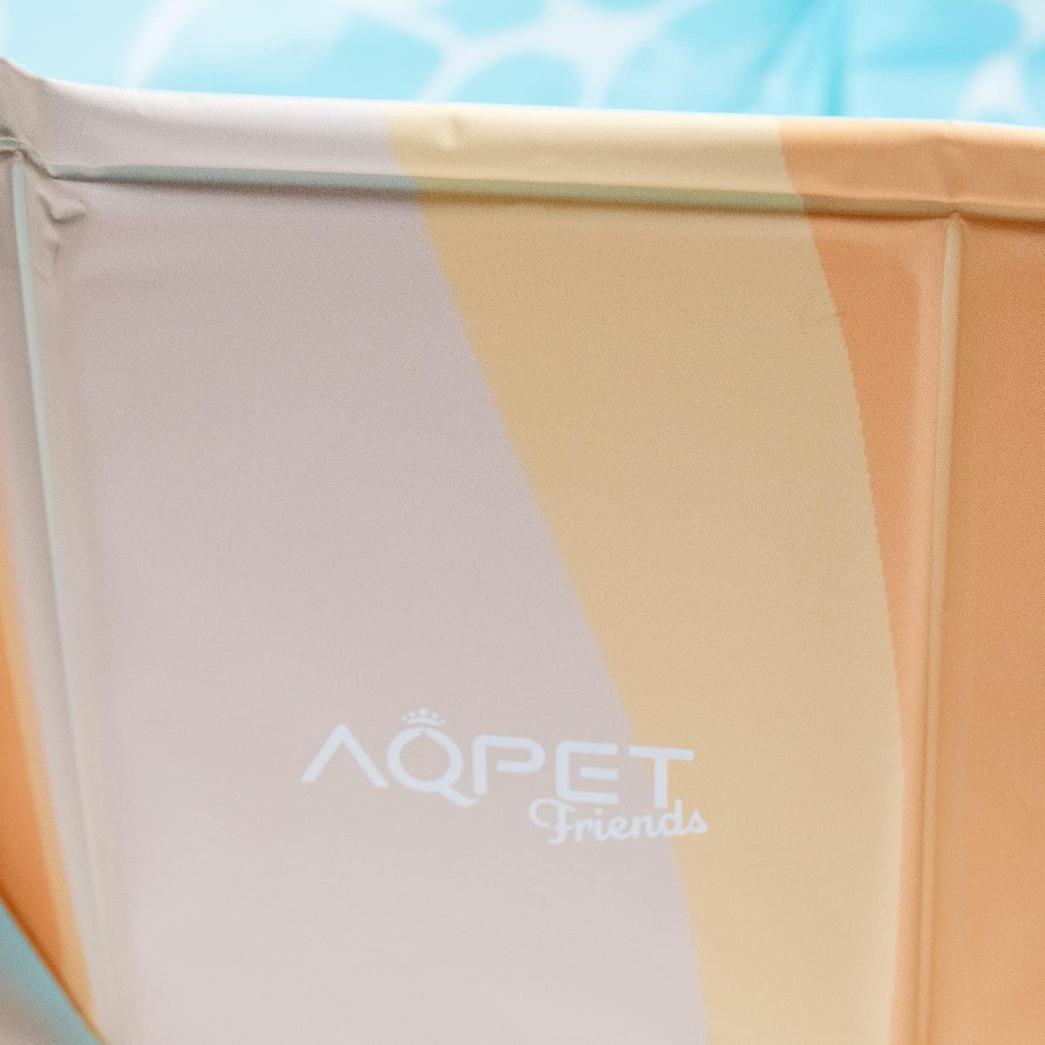 AQPET AqpetFriends Piscina de plástico para cães e animais de estimação, dobrável, de jardim, design do mar, 80 x 20 cm