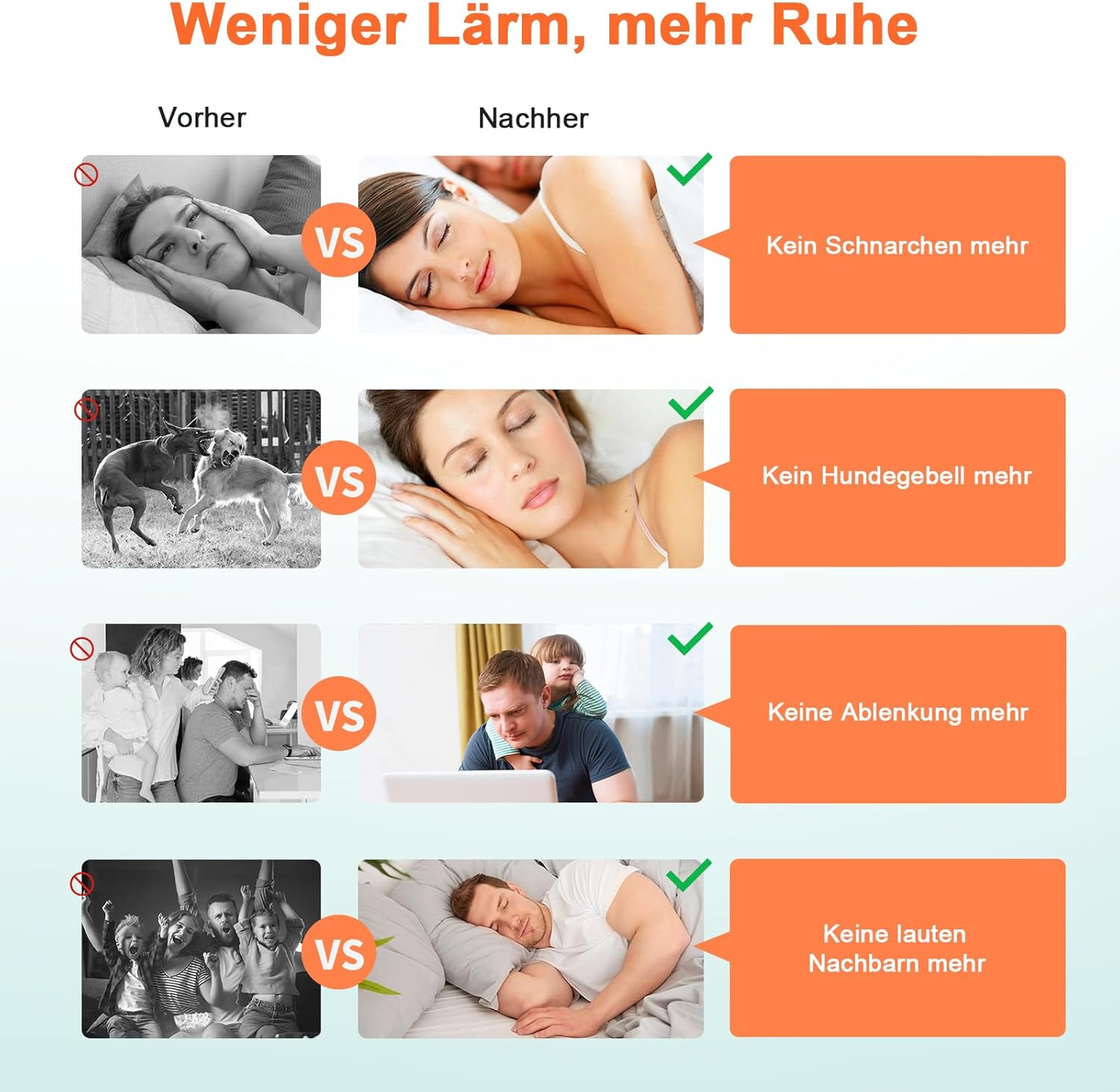 SURFOU Tampões de ouvido de ruído para dormir, 60 pares, redução 38 dB, reutilizáveis e ultra macias, ideais para pessoas que dormem de lado, viagens, casa e estúdio, laranja