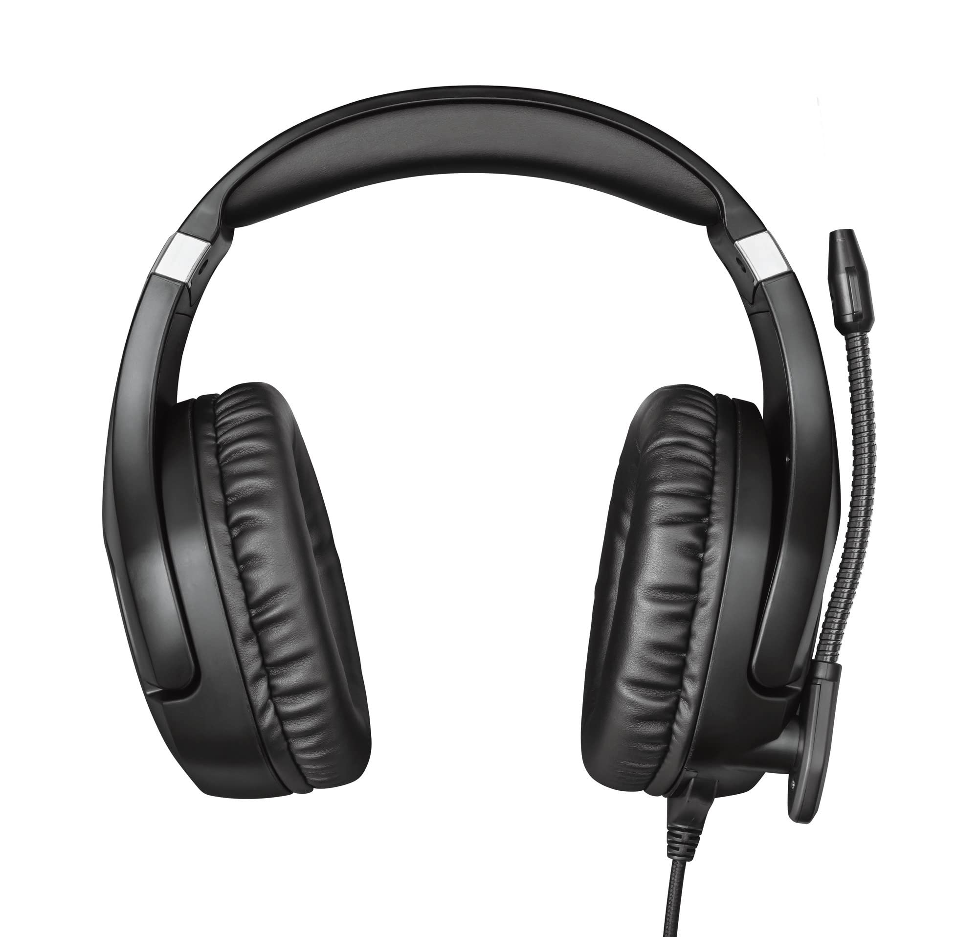 Auscultadores Trust Gaming para PS4 e PS5 GXT 488 Force, headset oficial licenciado para PlayStation, microfone dobrável, colunas ativas de 50 mm, cabo de nylon entrançado de 1,2 m, preto