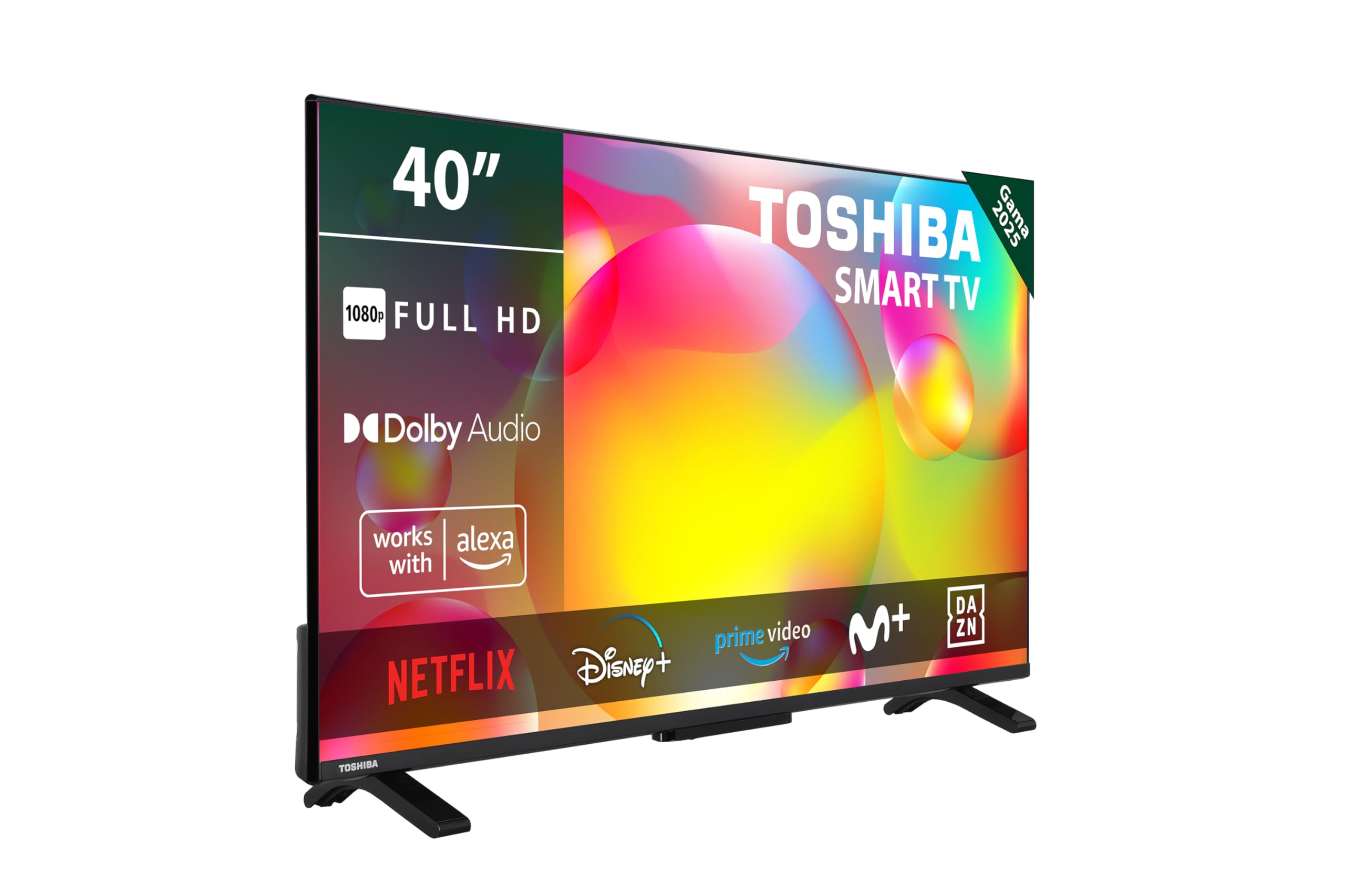 TOSHIBA 50UV2363DG Smart TV 4K UHD de 50", sin Marcos, con HDR10, Dolby Audio, Compatible con Asistente de Voz Alexa y Google