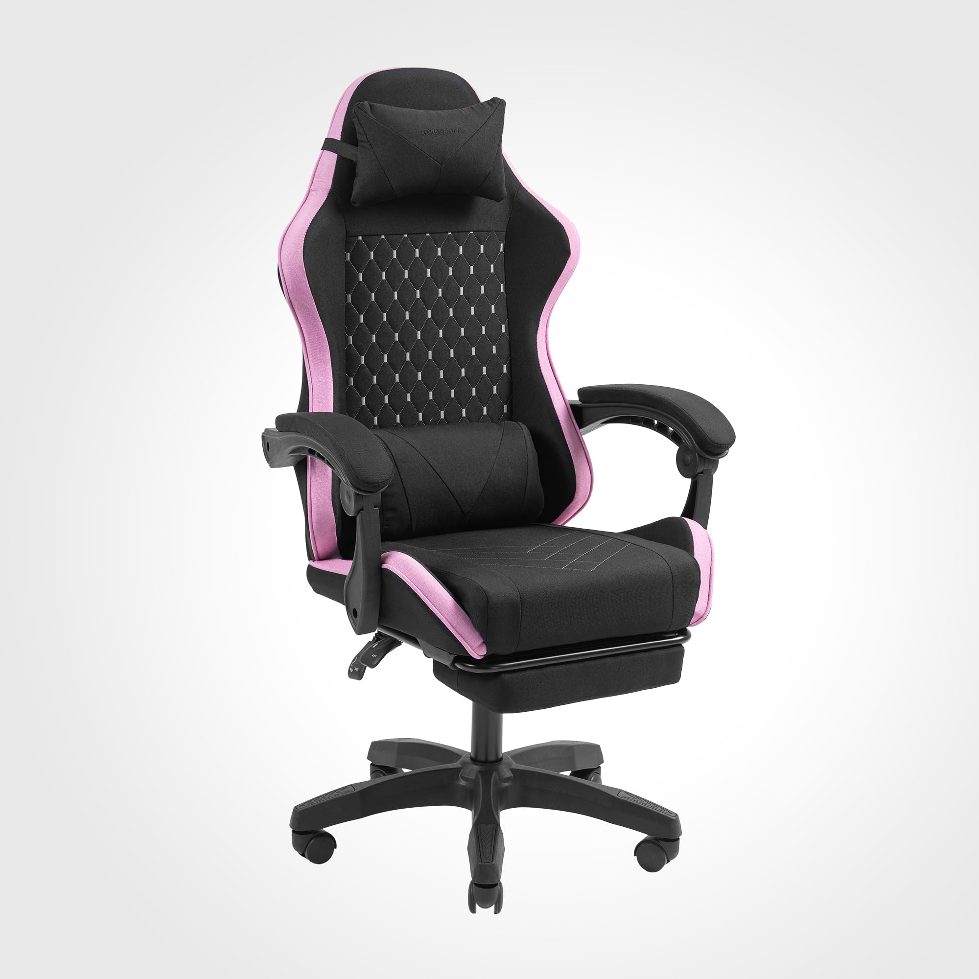 Mars Gaming MGC-ERGOB, cadeira de jogos ergonómica, assento e encosto de malha respirável, encosto de cabeça regulável, altura ajustável entre 110,5 e 120,5 cm, sistema de equilíbrio de 3° a 18°